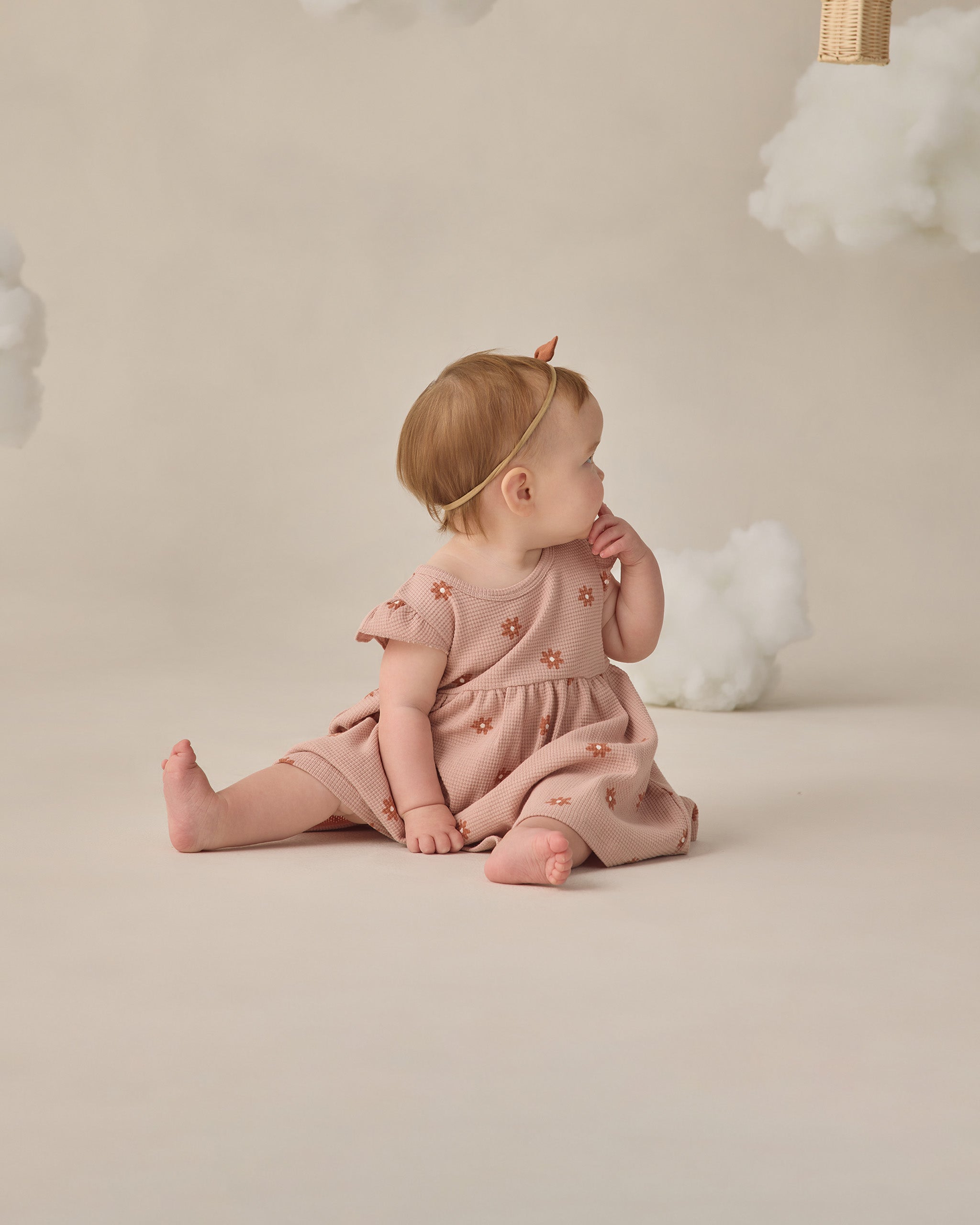 Flutter Sleeve Dress Pink Daisy - Rylee + Cru | Kids Clothes | Trendy Baby Clothes | Modern Infant Outfits |