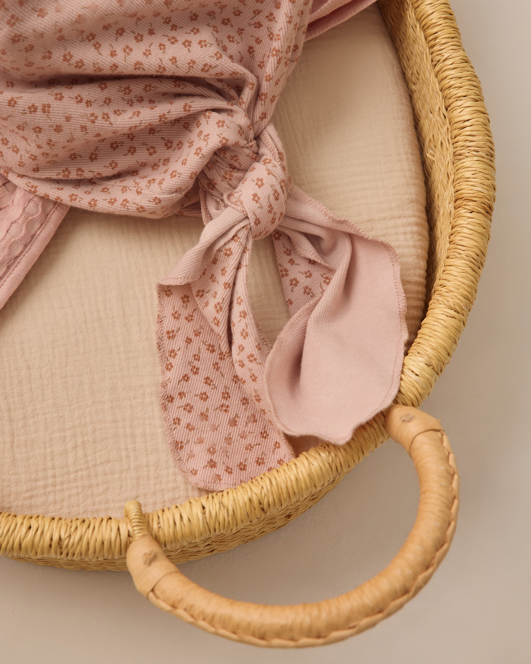 Knotted Baby Gown + Hat Set Posy - Rylee + Cru | Kids Clothes | Trendy Baby Clothes | Modern Infant Outfits |