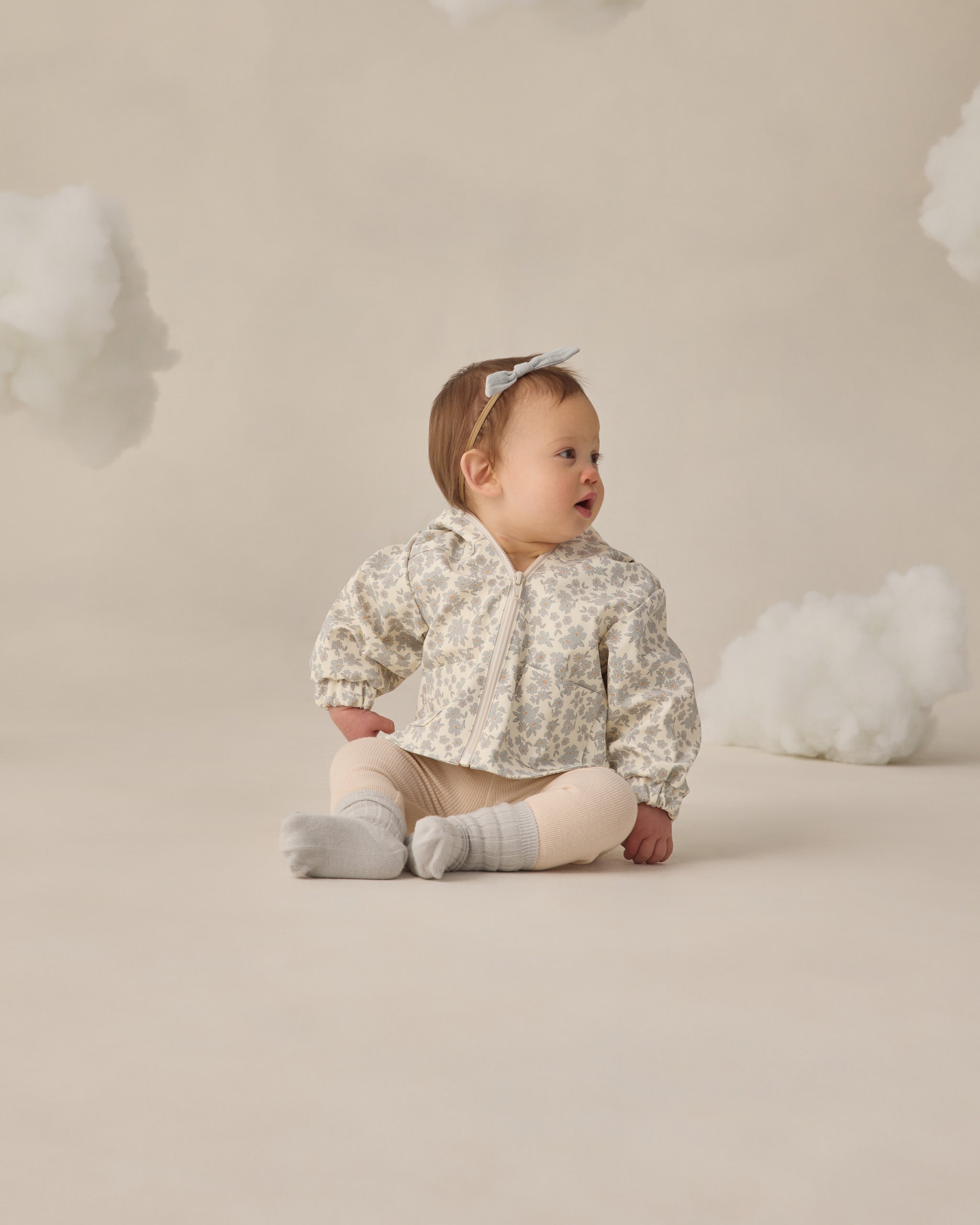 Rain Coat Blue Floral - Rylee + Cru | Kids Clothes | Trendy Baby Clothes | Modern Infant Outfits |