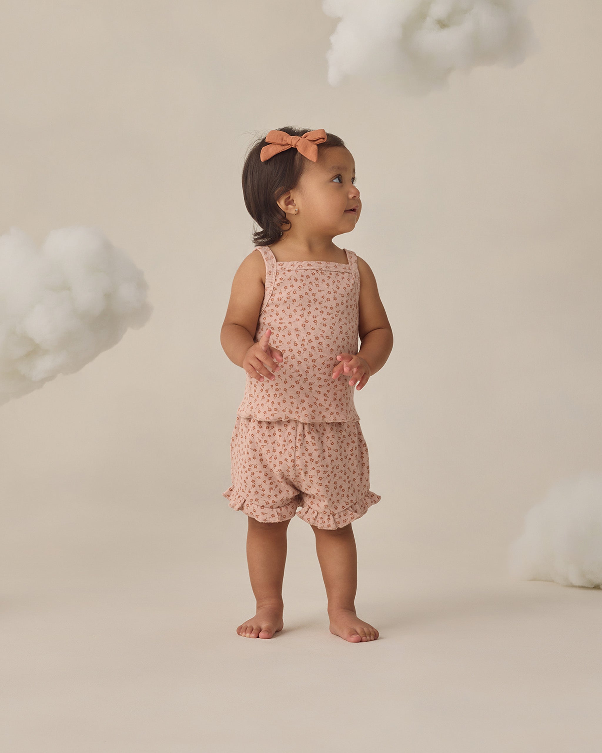 Evie Tank + Shortie Set Posy - Rylee + Cru | Kids Clothes | Trendy Baby Clothes | Modern Infant Outfits |