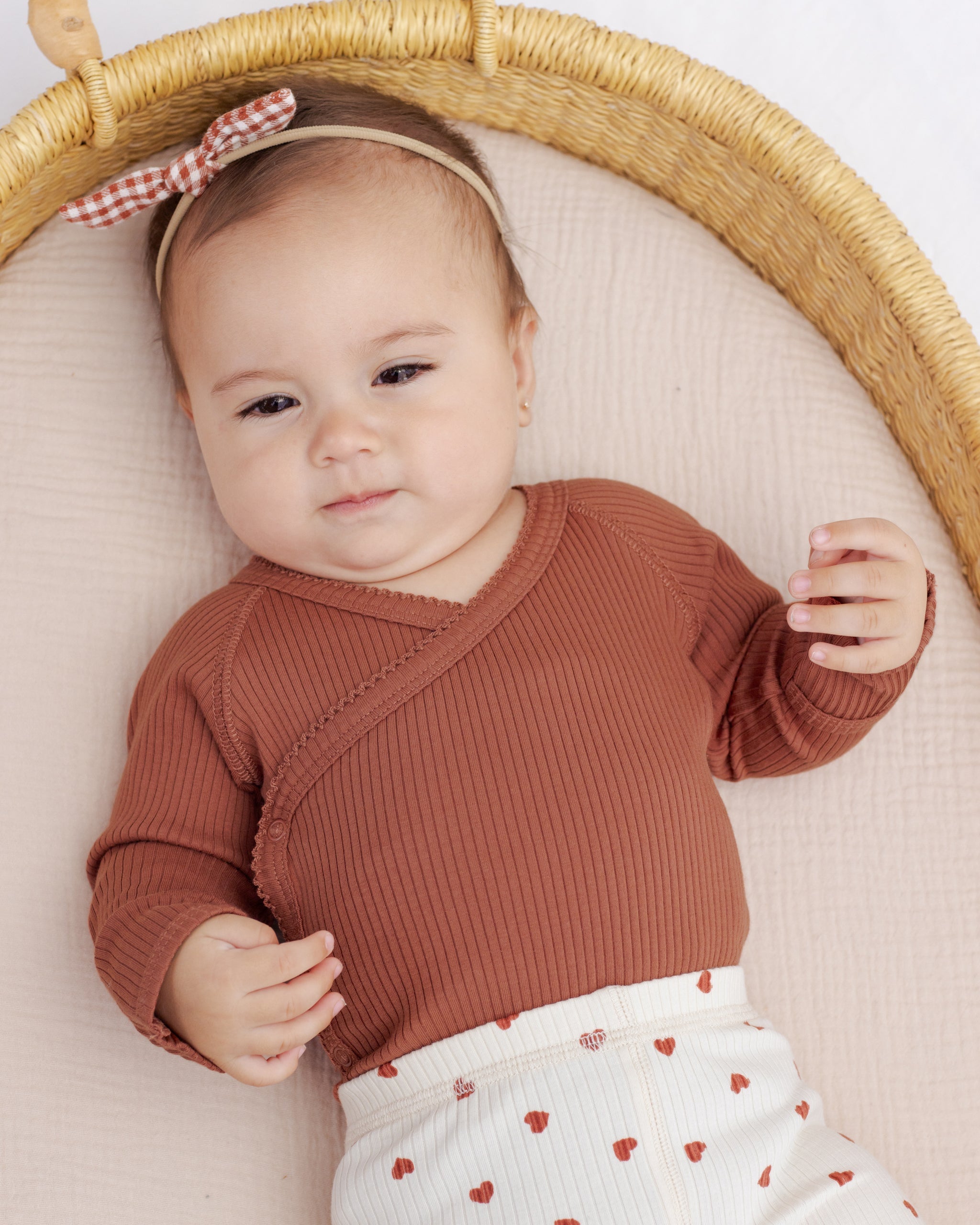 Little Knot Headband Red Gingham