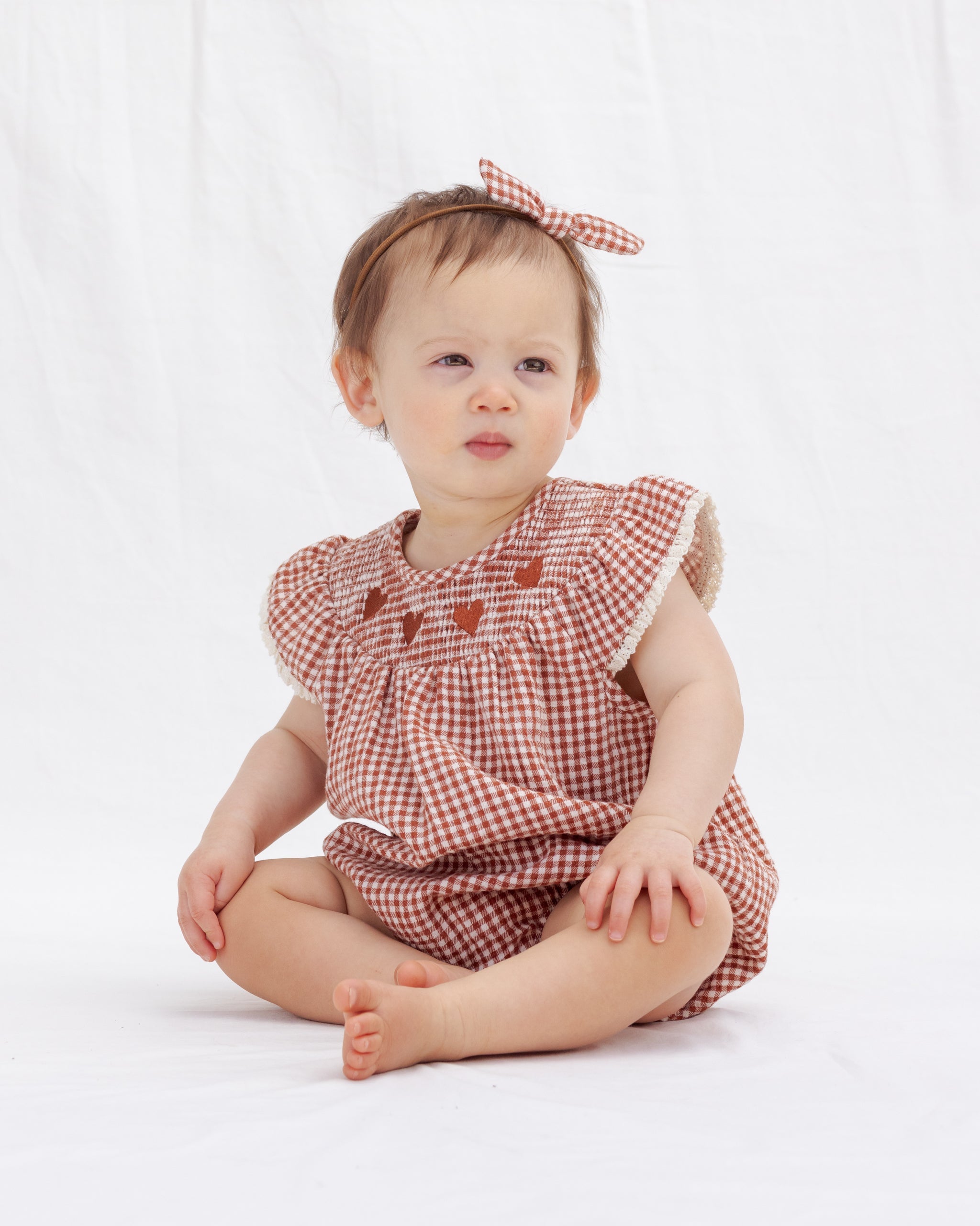 Little Knot Headband Red Gingham
