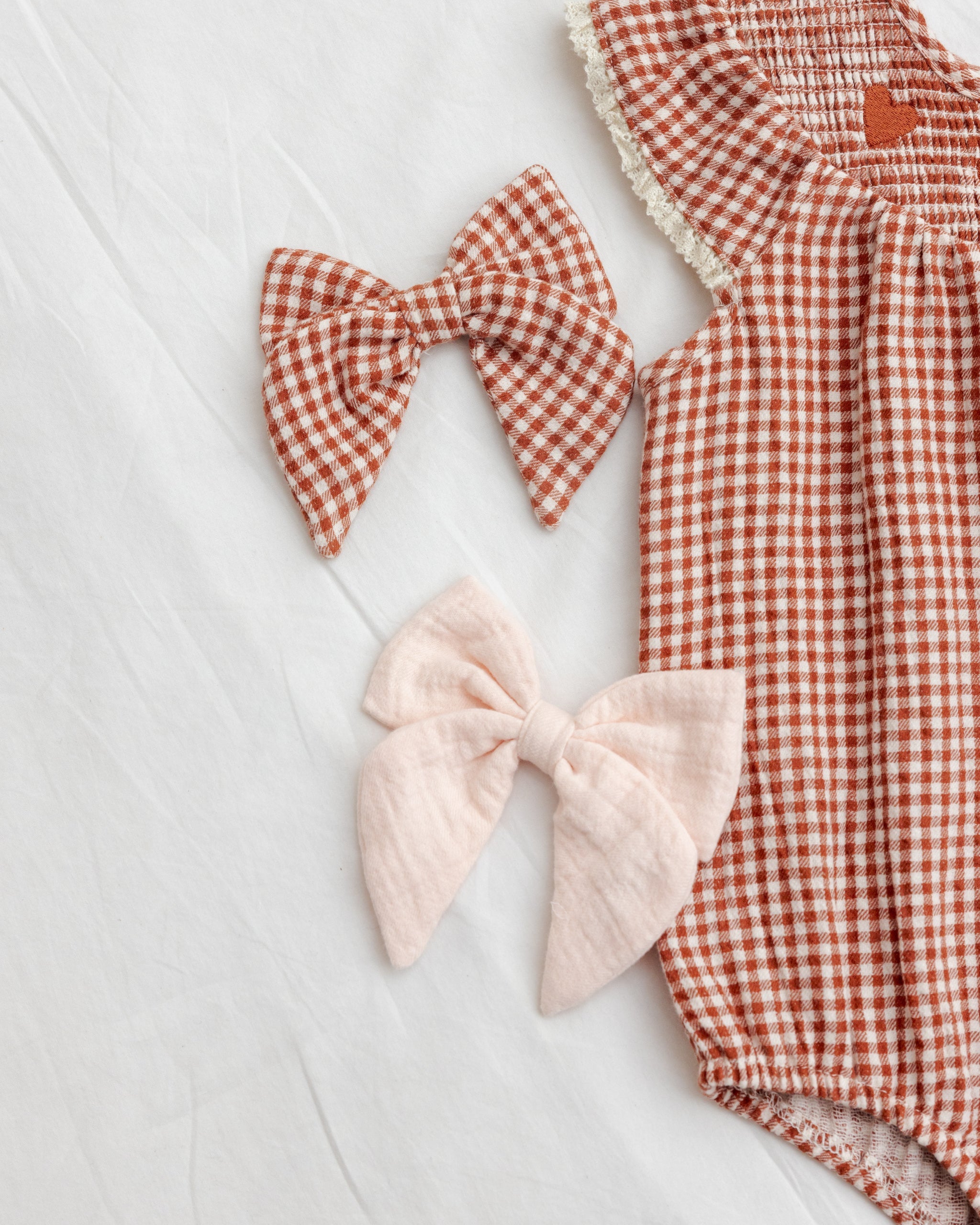 Bow Red Gingham