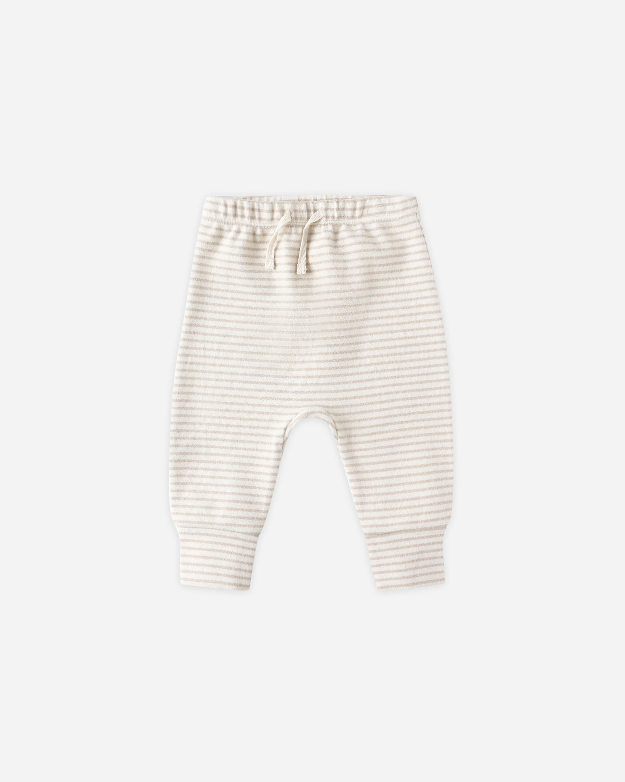 Drawstring Pant || Oat Micro Stripe*