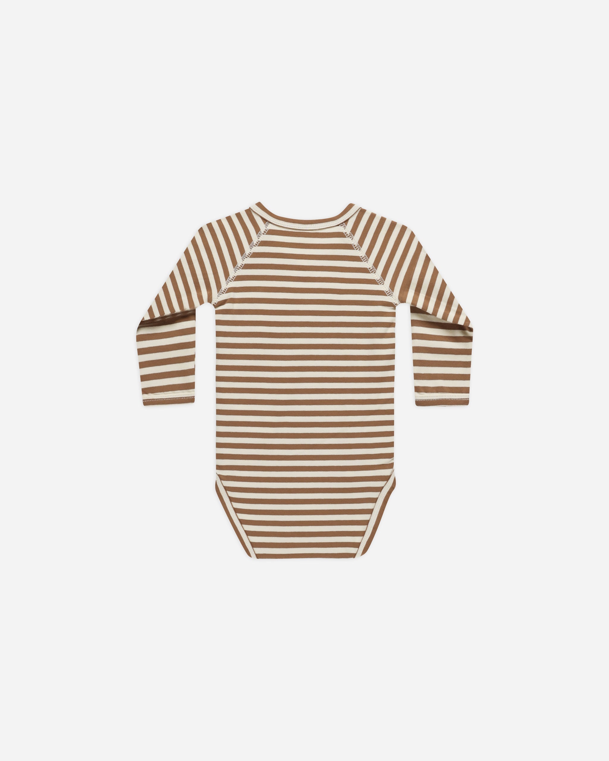 Side Snap Bodysuit || Cinnamon Stripe