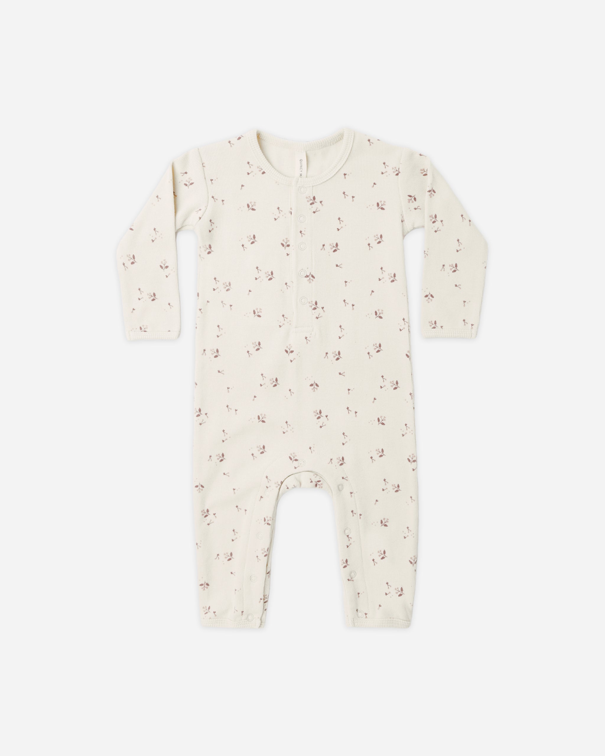 Ribbed Baby Jumpsuit Fall Ditsy - Rylee + Cru | Kids Clothes | Trendy Baby Clothes | Modern Infant Outfits |