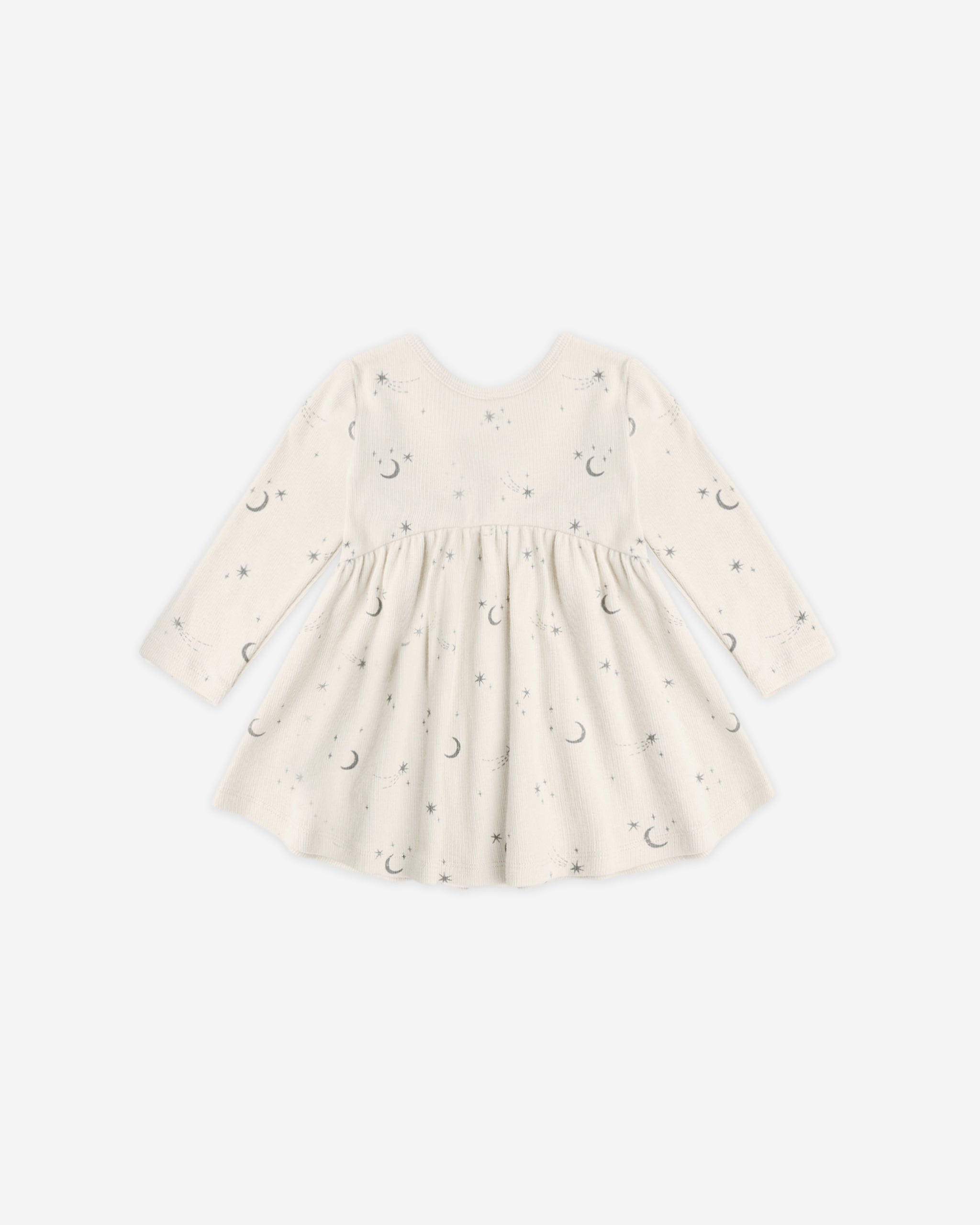Ribbed Long Sleeve Dress Celestial - Rylee + Cru | Kids Clothes | Trendy Baby Clothes | Modern Infant Outfits |