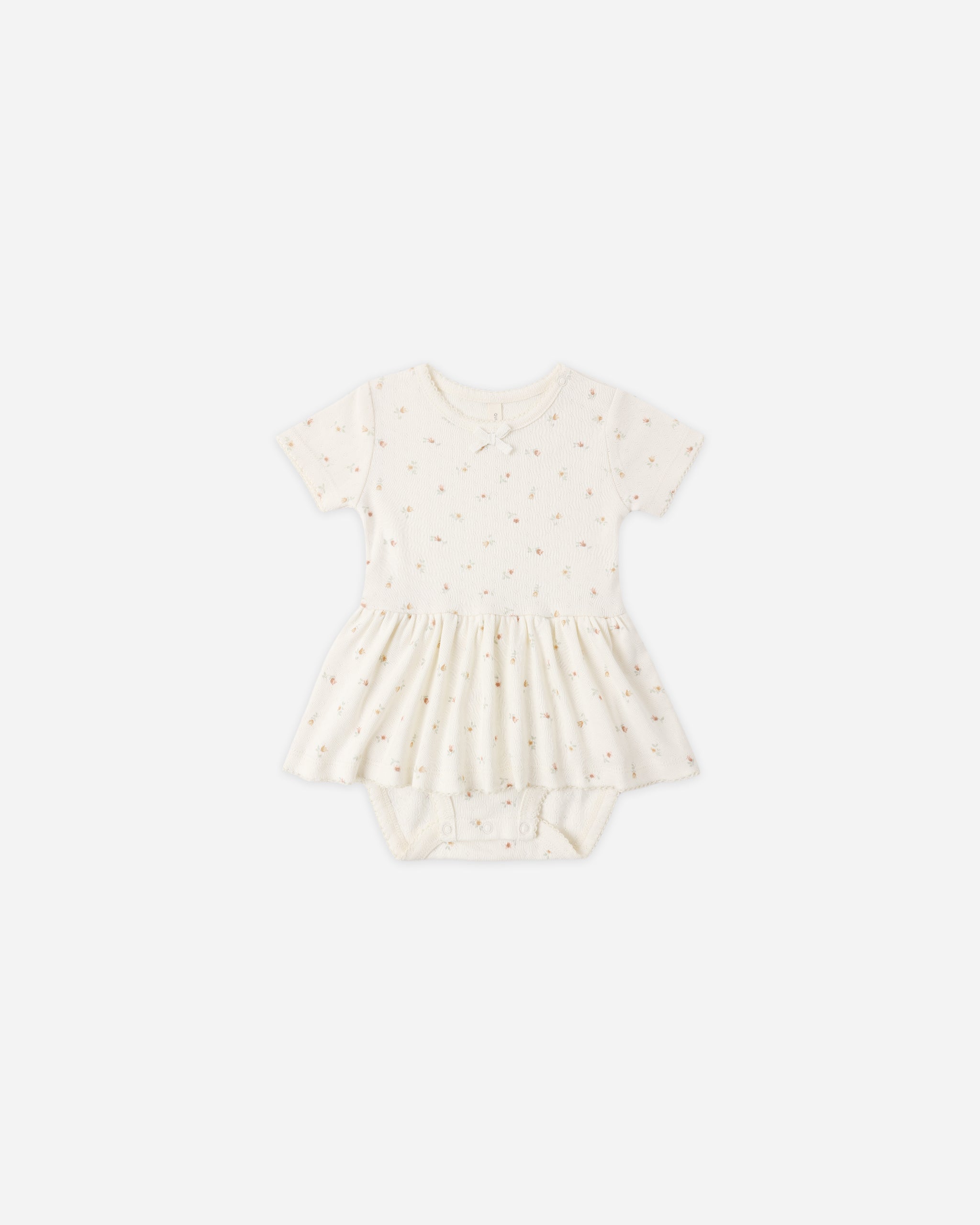 Pointelle Skirted Bodysuit Petit Fleur - Rylee + Cru | Kids Clothes | Trendy Baby Clothes | Modern Infant Outfits |