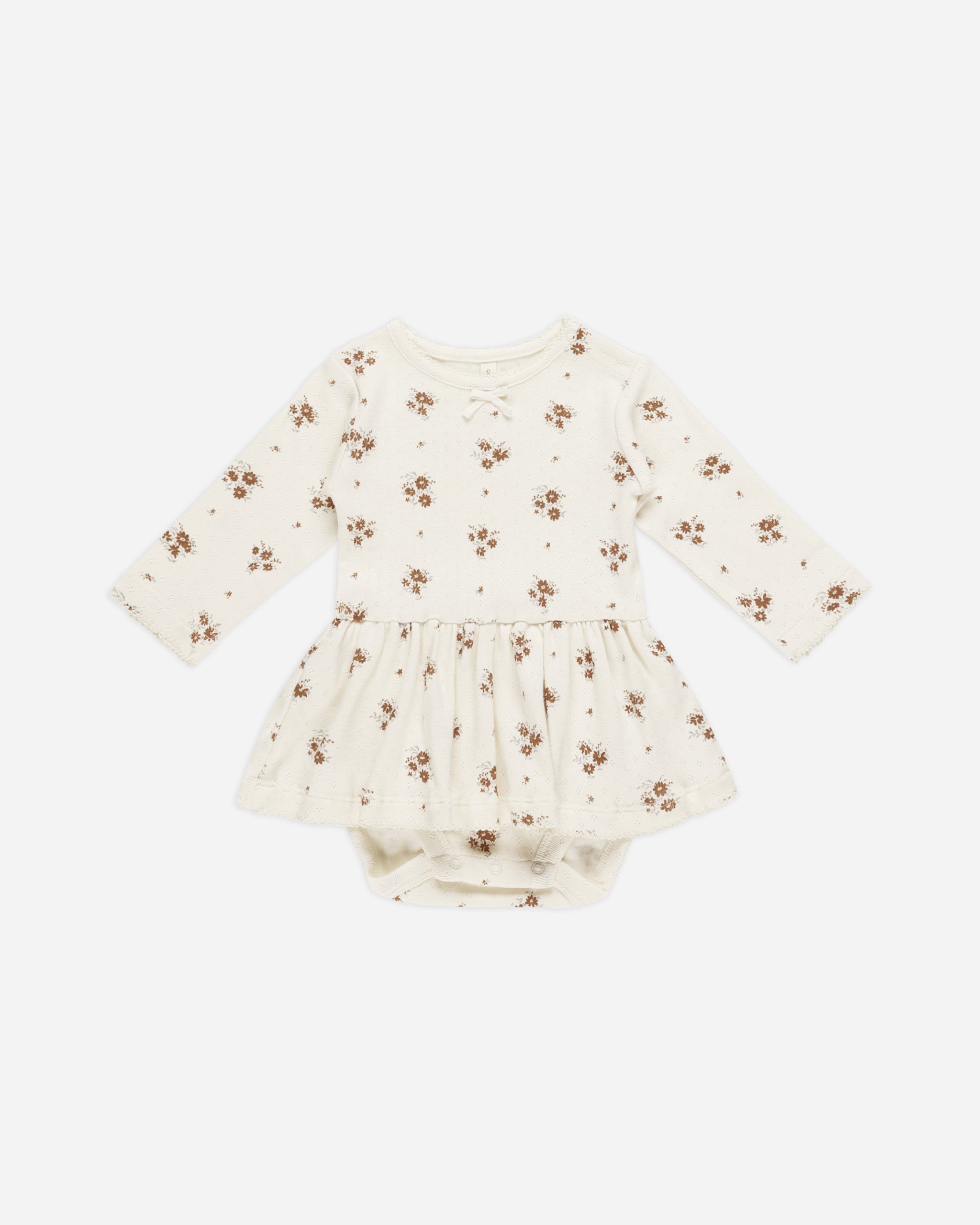 Pointelle Skirted Bodysuit || Autumn Flora