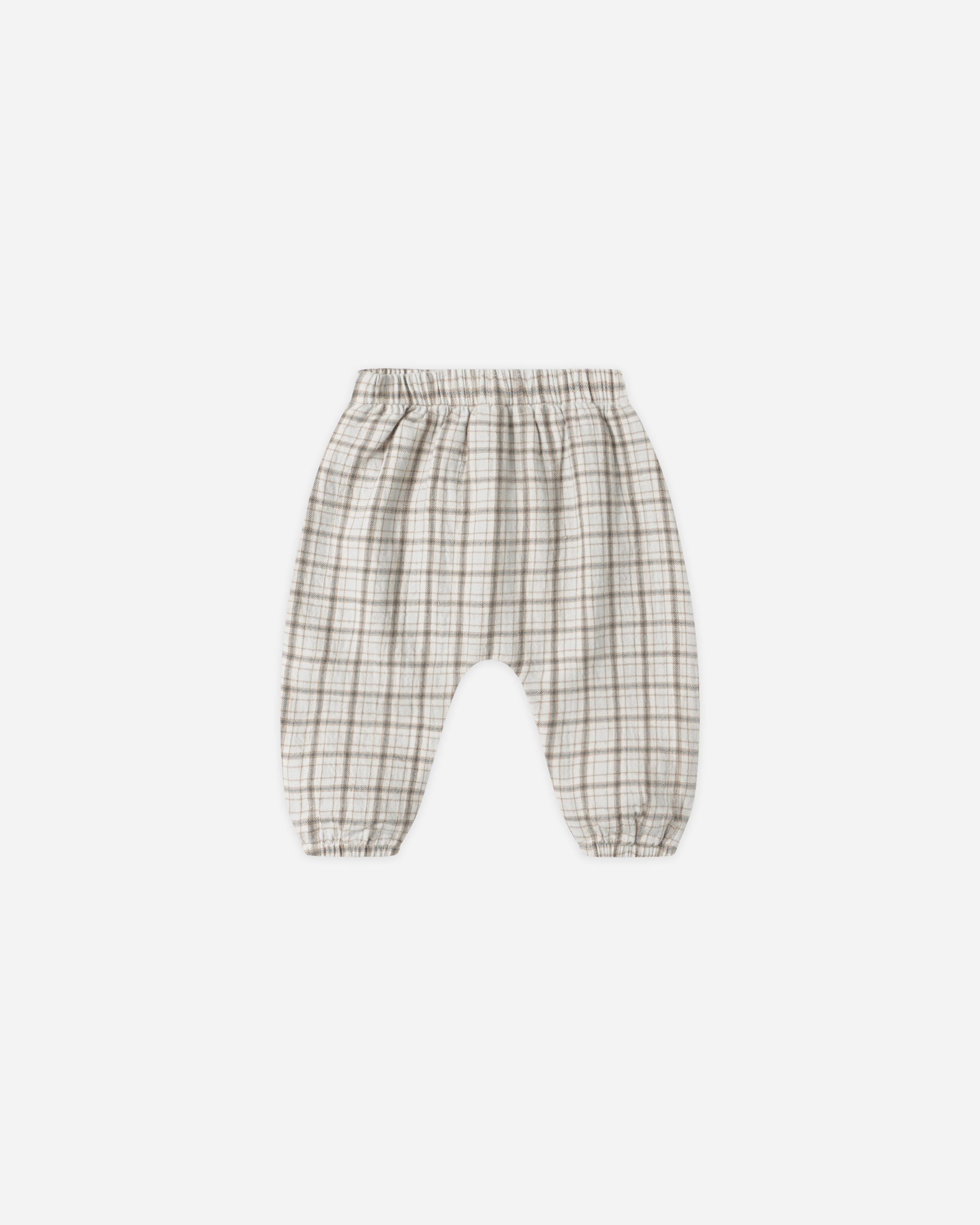Woven Pant || Blue Plaid*