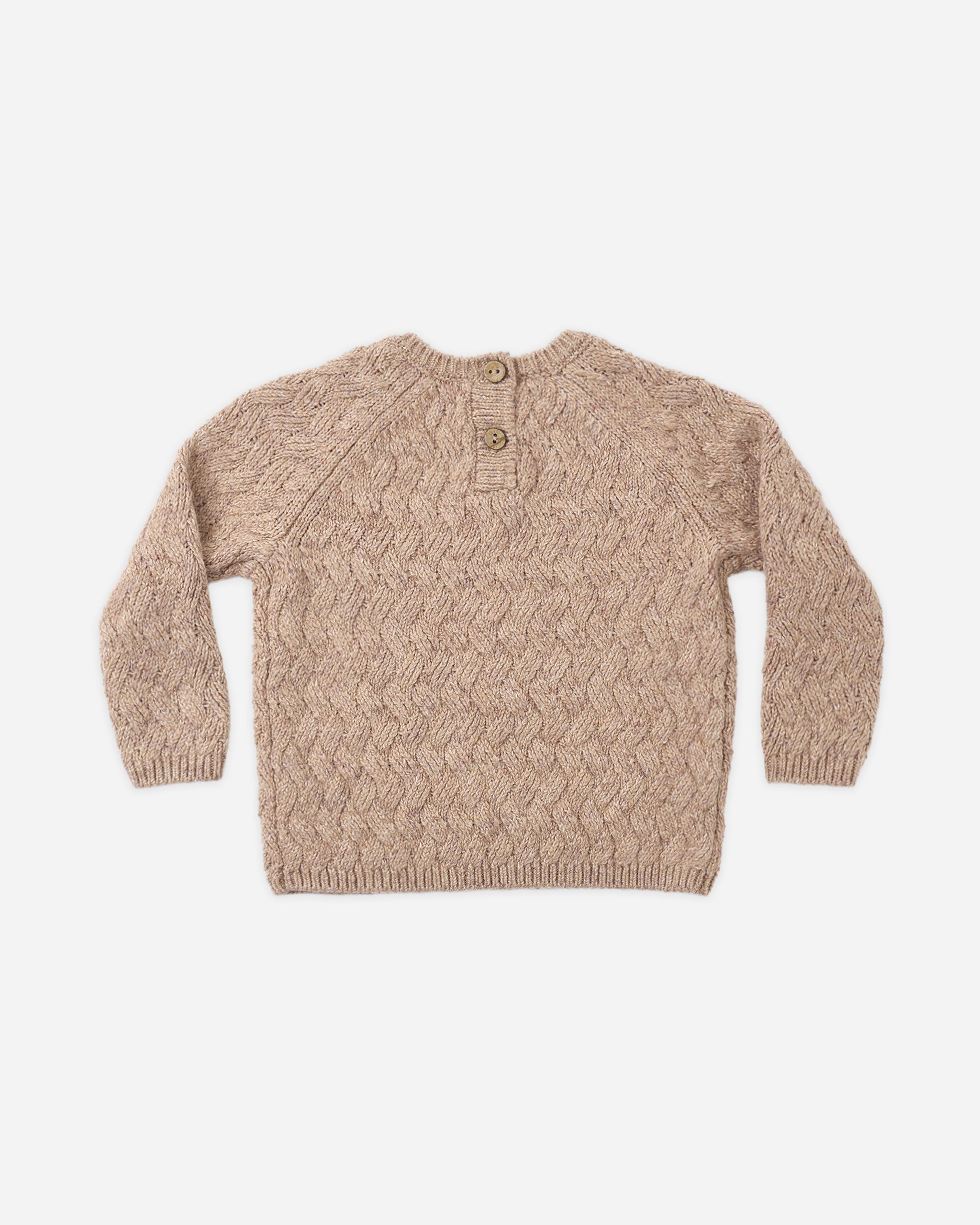 Knit Sweater Heathered Almond - Rylee + Cru | Kids Clothes | Trendy Baby Clothes | Modern Infant Outfits |