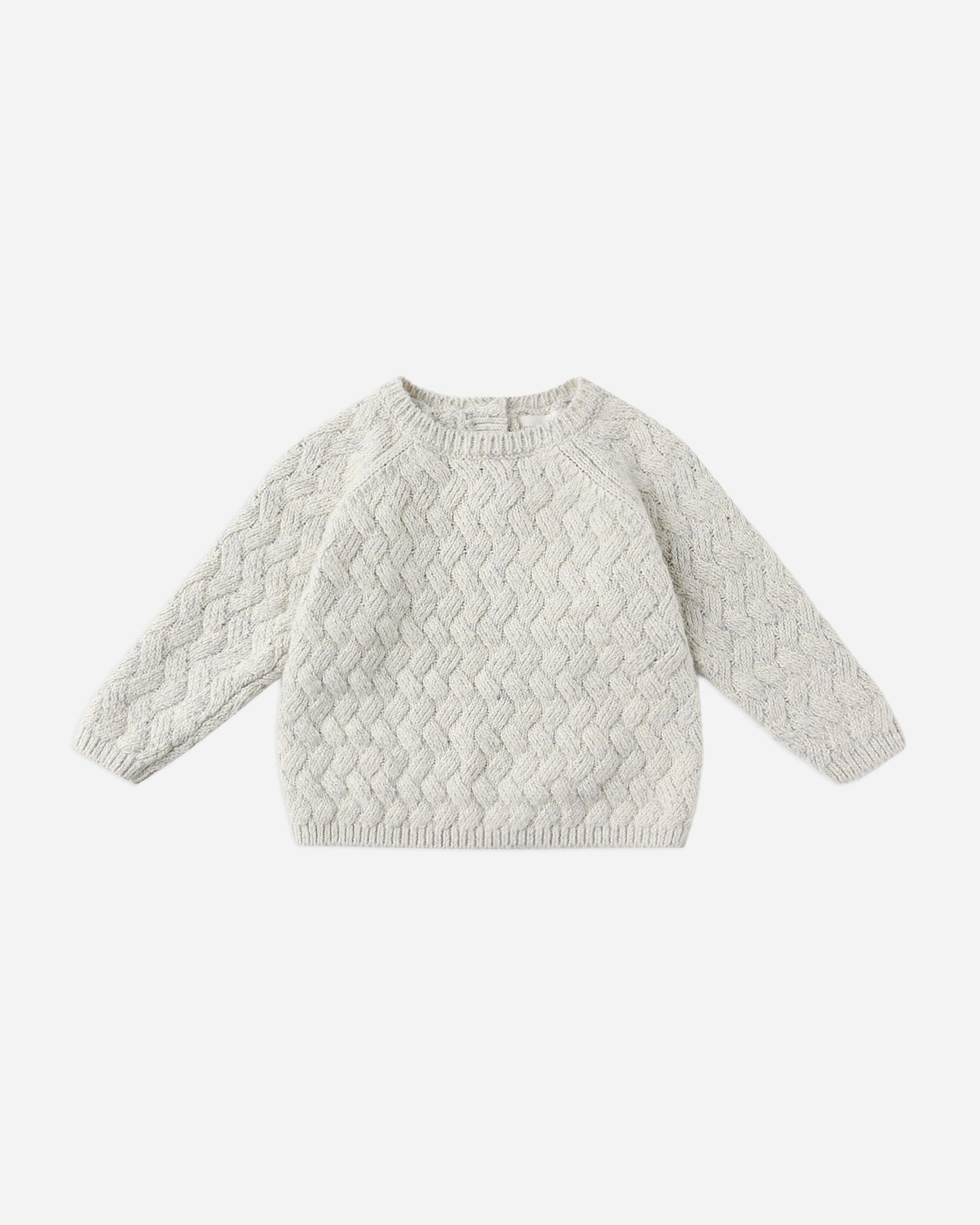 Pull en maille || Bleu chiné