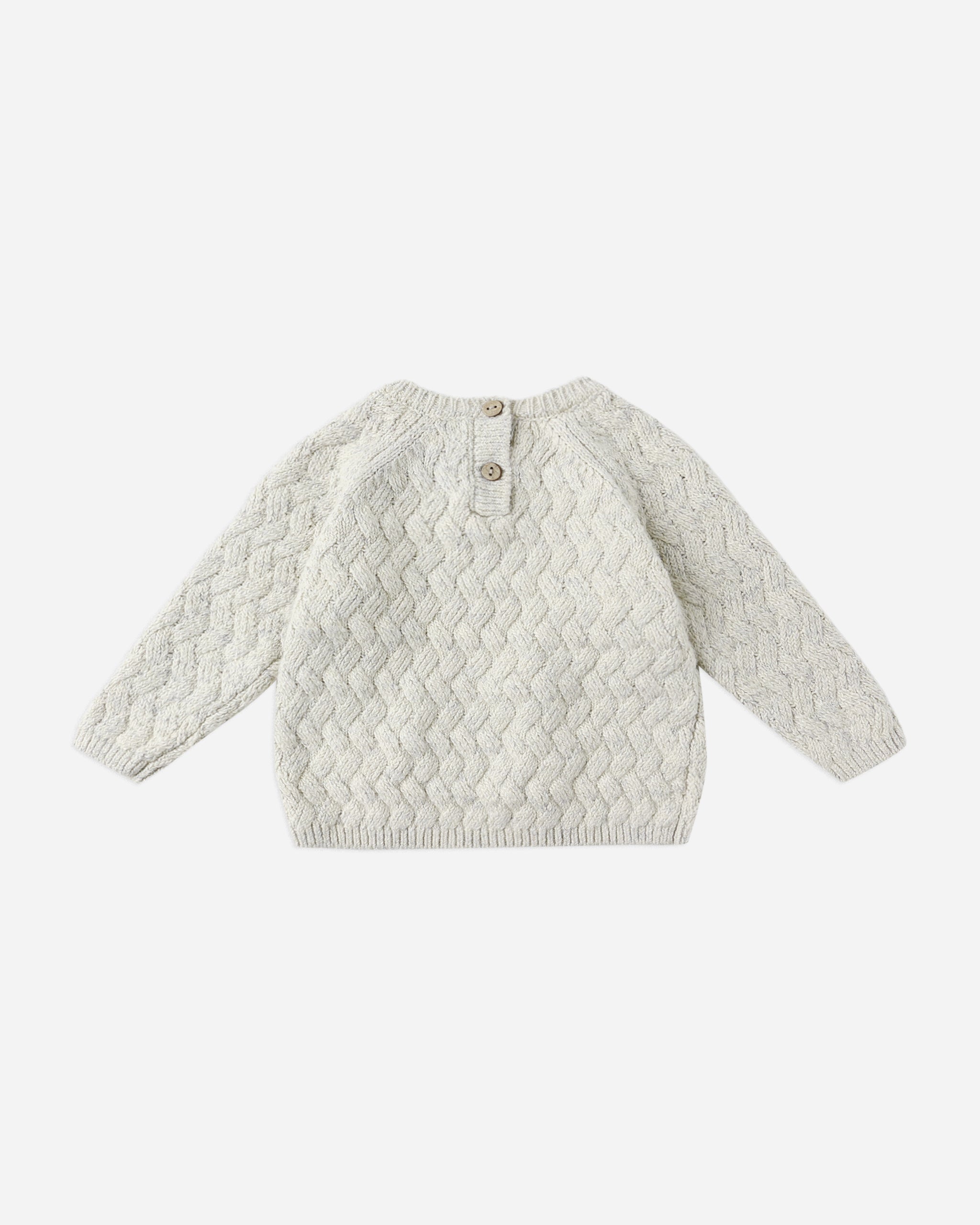 Pull en maille || Bleu chiné