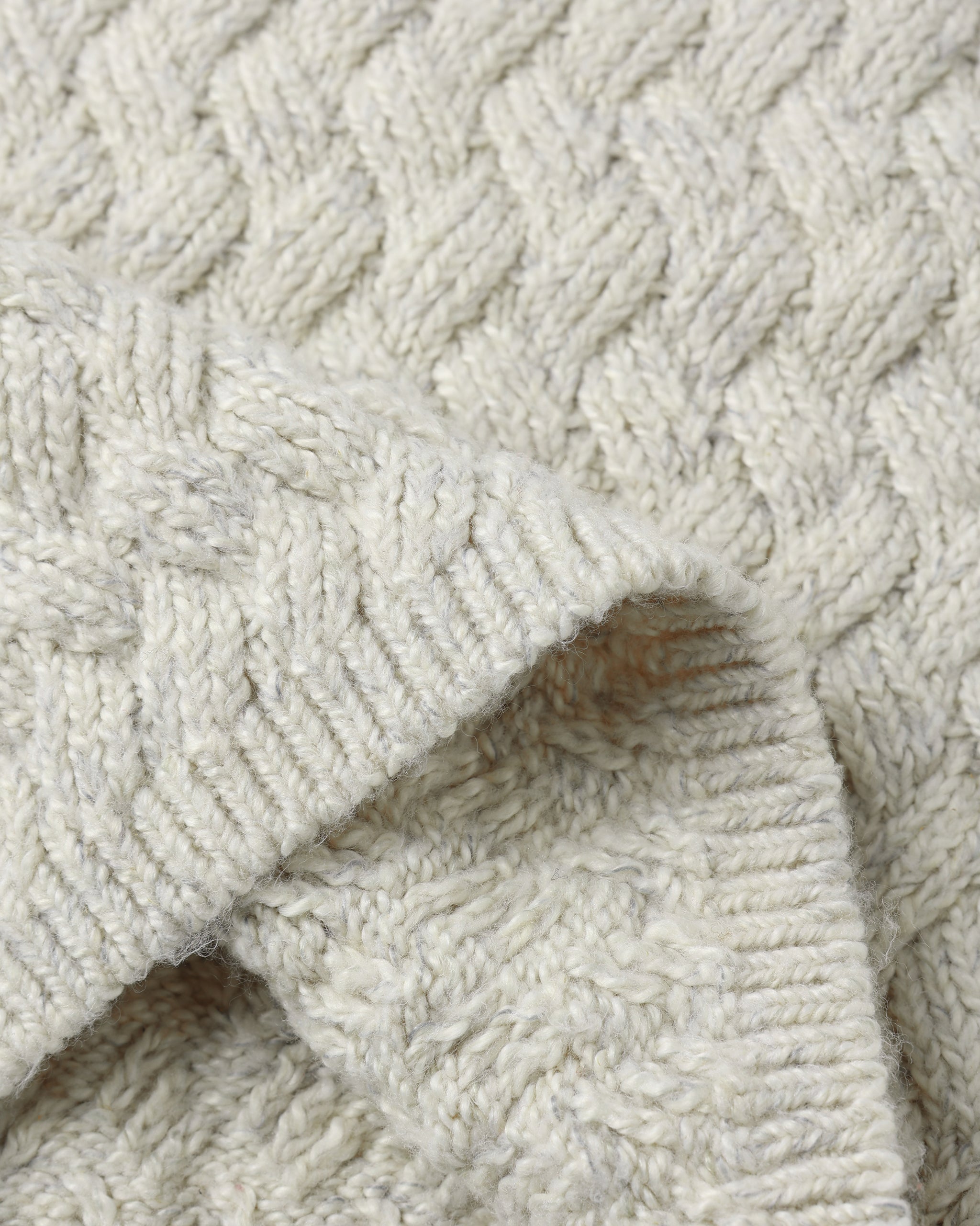 Pull en maille || Bleu chiné