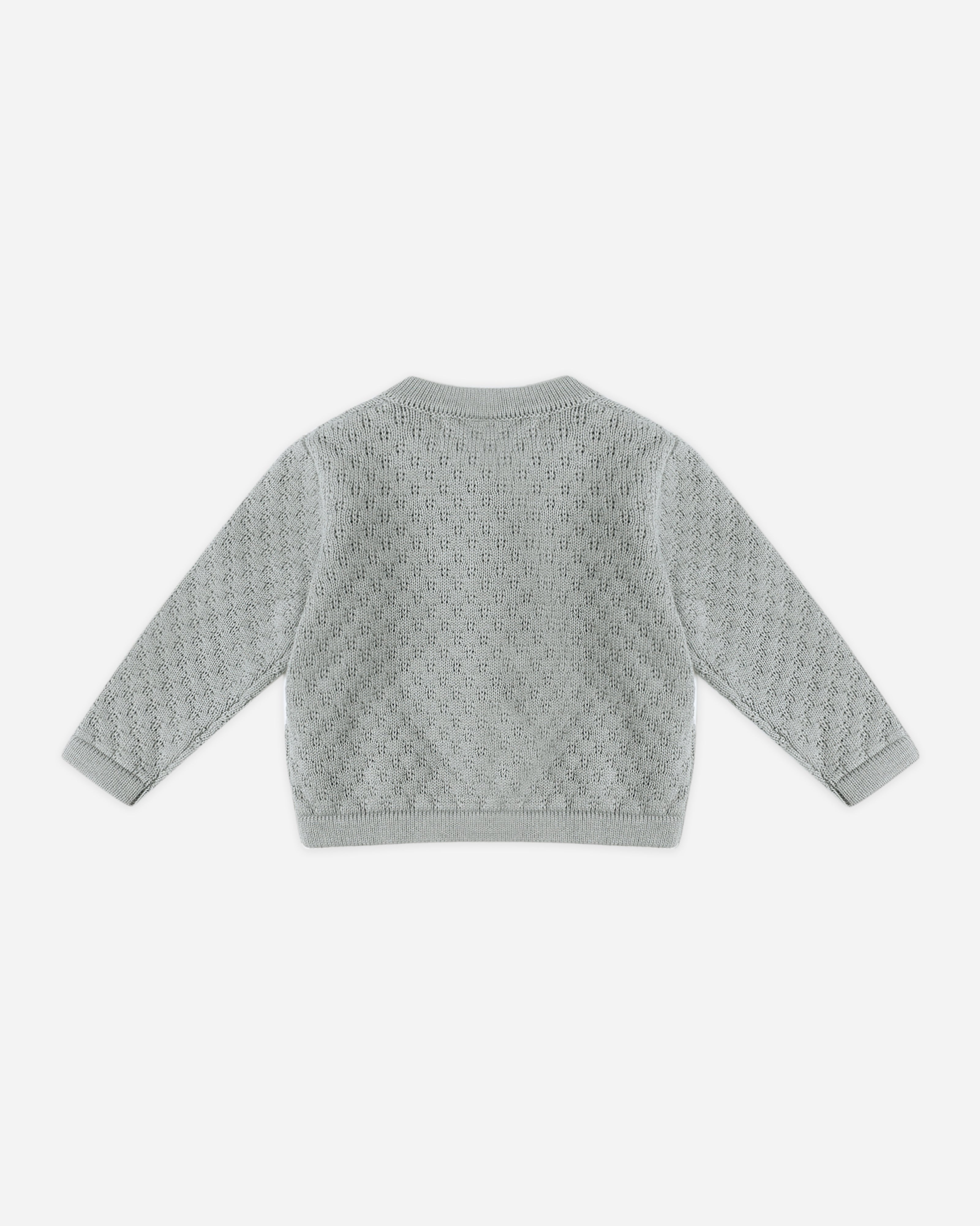 Cardigan en tricot || Bleu acier