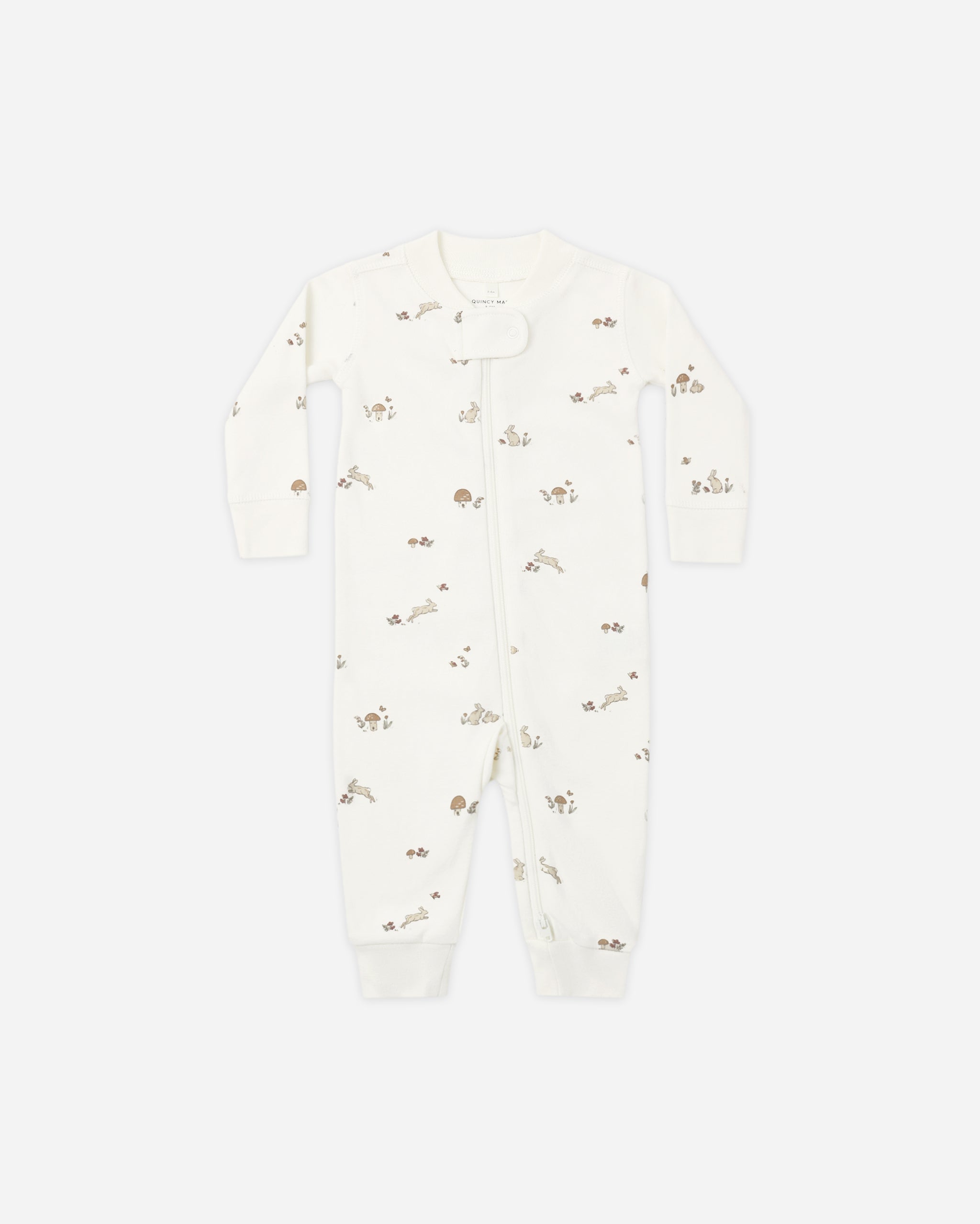 Zip Long Sleeve Sleeper Bunnies - Rylee + Cru | Kids Clothes | Trendy Baby Clothes | Modern Infant Outfits |