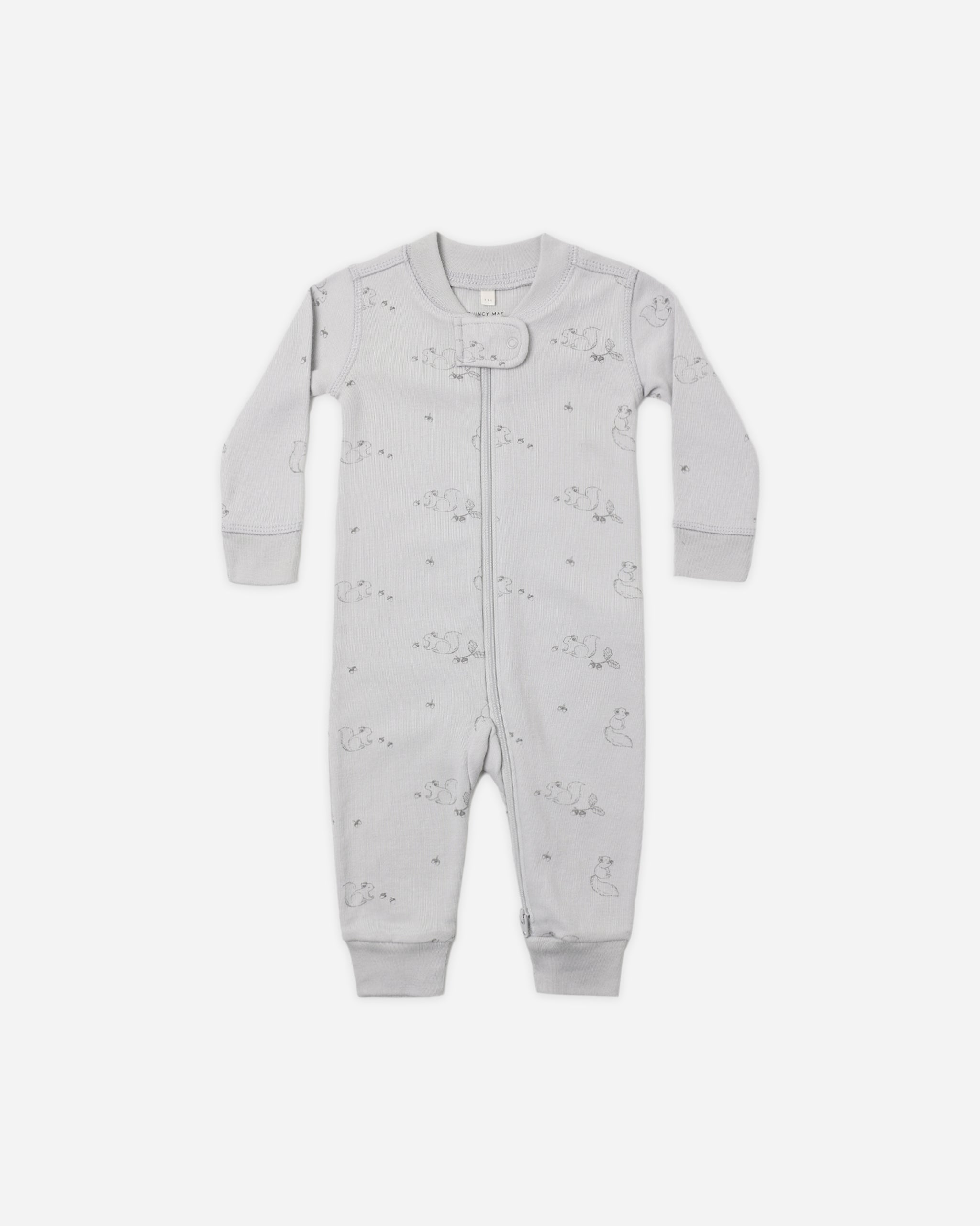 Zip Long Sleeve Sleeper Squirrel - Rylee + Cru | Kids Clothes | Trendy Baby Clothes | Modern Infant Outfits |