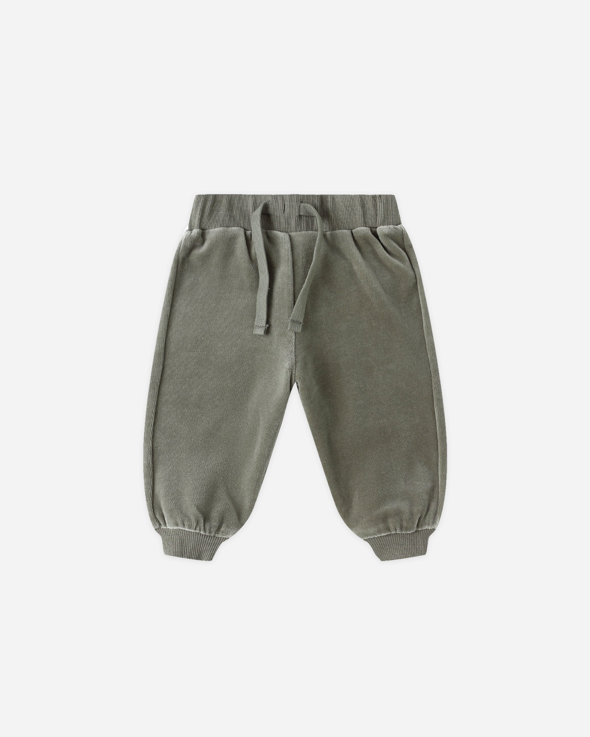 Velour Relaxed Sweatpant || Forest