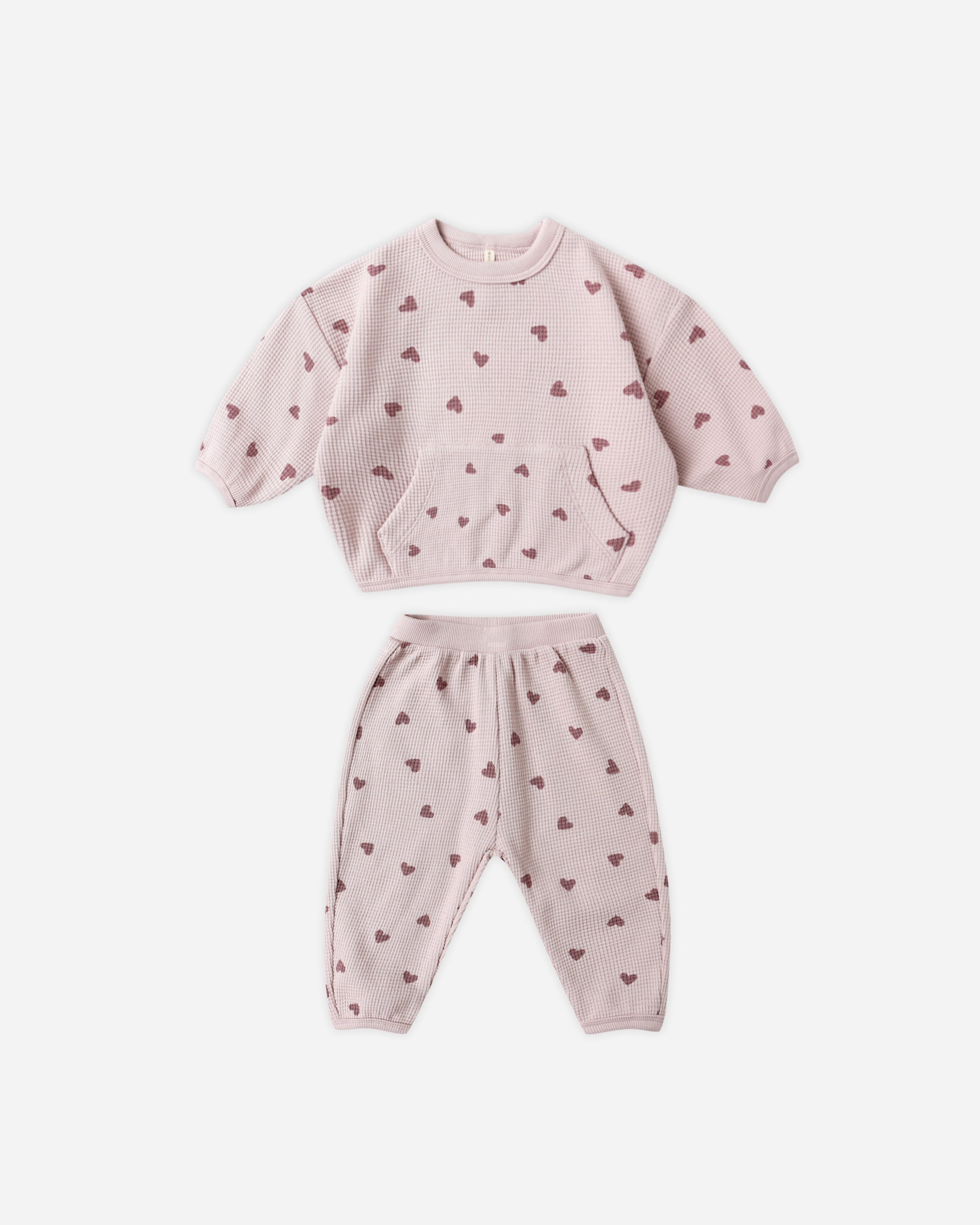 Waffle Slouch Set || Hearts