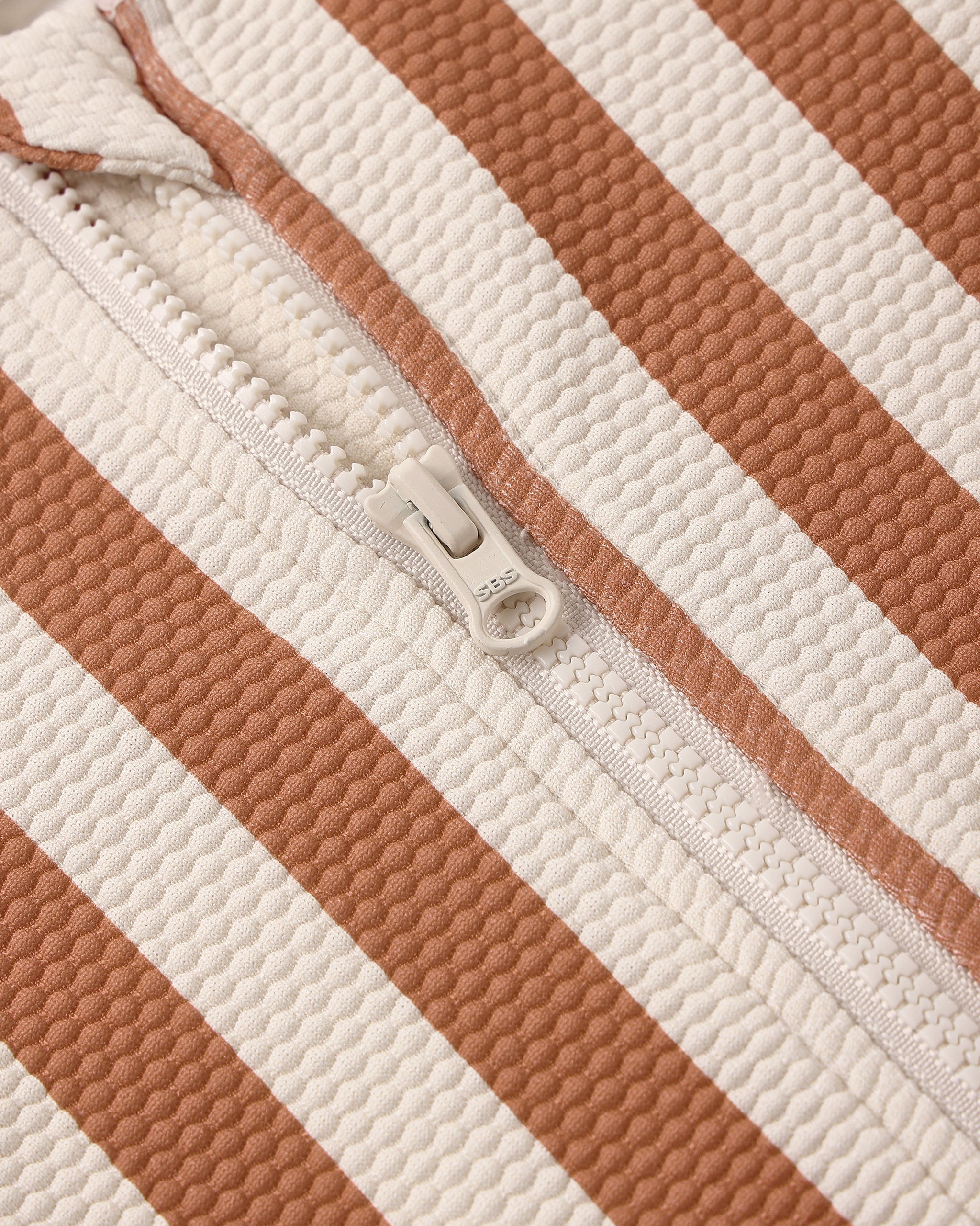 Zip Rashguard One-Piece Retro Poppy Stripe - Rylee + Cru | Kids Clothes | Trendy Baby Clothes | Modern Infant Outfits |