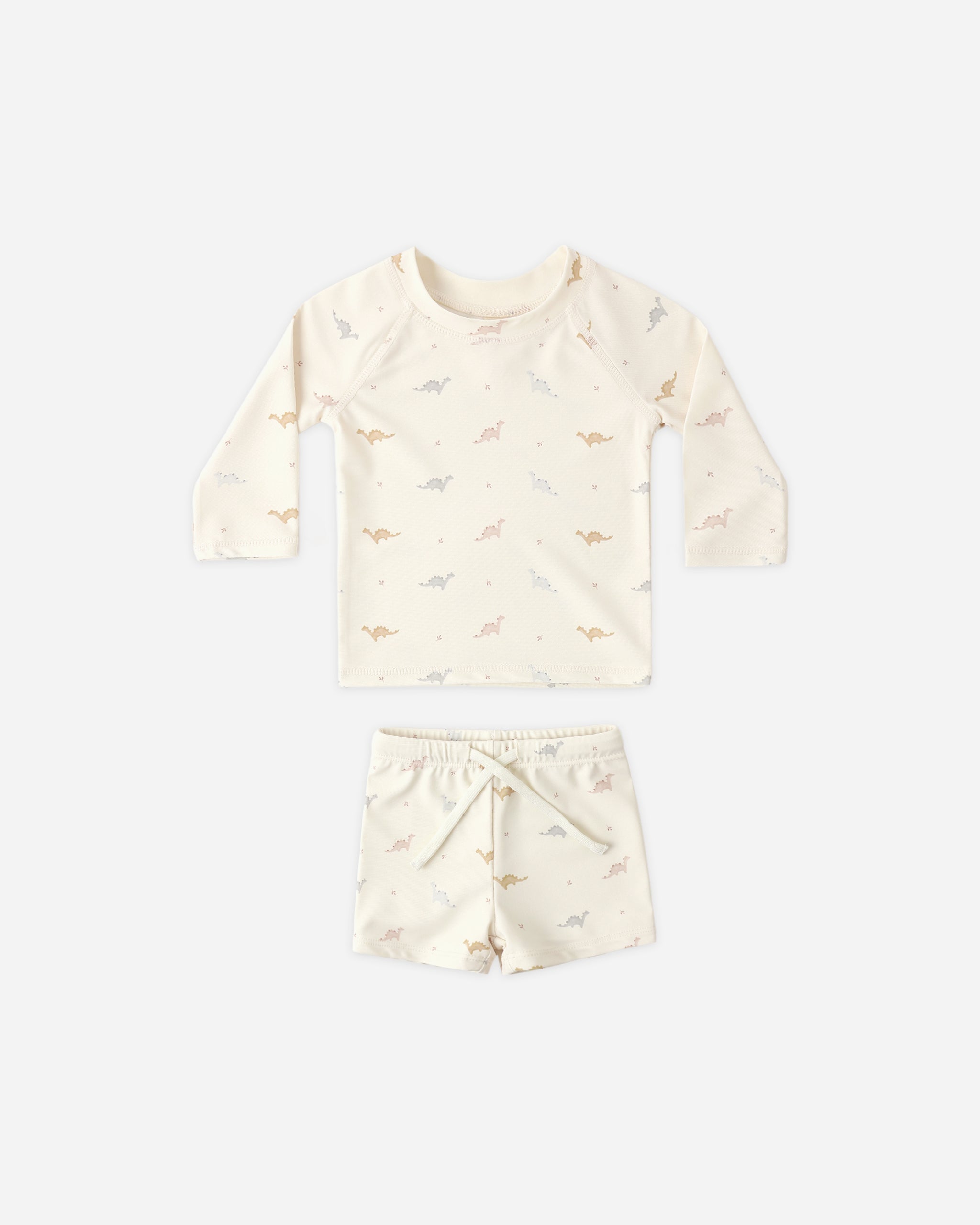 Finn Rashguard + Short Set Dino - Rylee + Cru | Kids Clothes | Trendy Baby Clothes | Modern Infant Outfits |