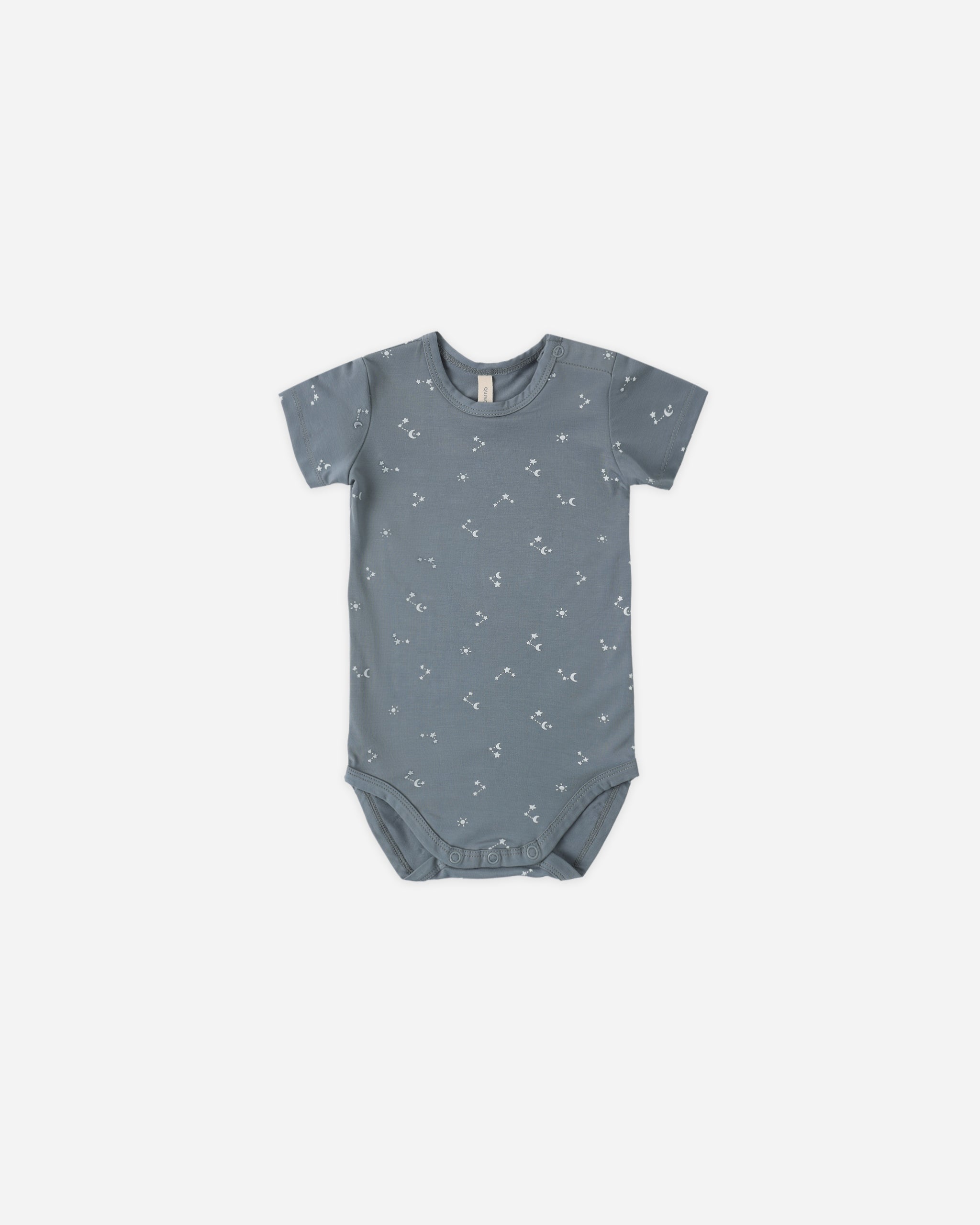 Bamboo Short Sleeve Bodysuit Starlight - Rylee + Cru | Kids Clothes | Trendy Baby Clothes | Modern Infant Outfits |