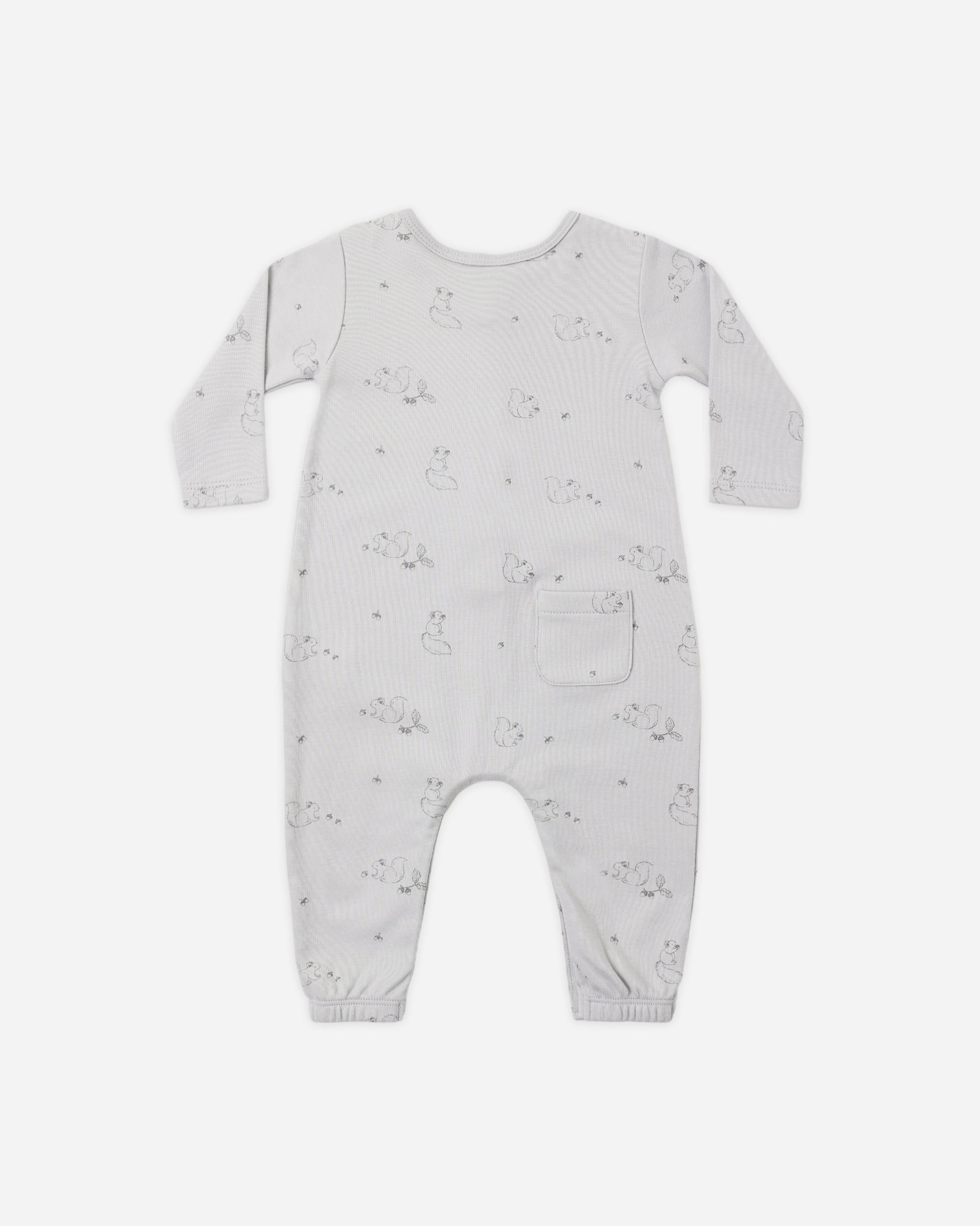 Long Sleeve Jumpsuit Squirrel - Rylee + Cru | Kids Clothes | Trendy Baby Clothes | Modern Infant Outfits |