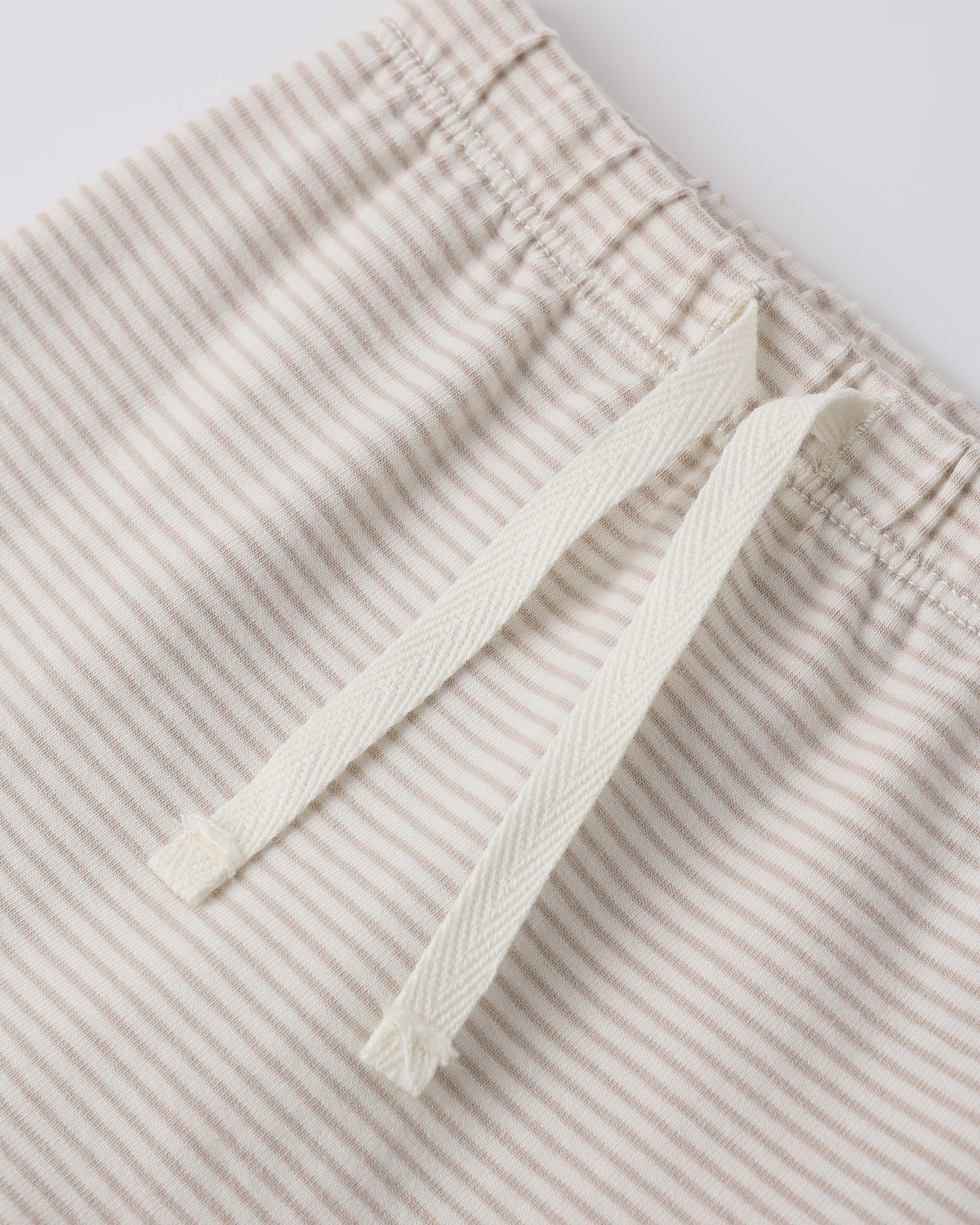 Wrap Top + Footed Pant Set Oat Micro Stripe - Rylee + Cru | Kids Clothes | Trendy Baby Clothes | Modern Infant Outfits |