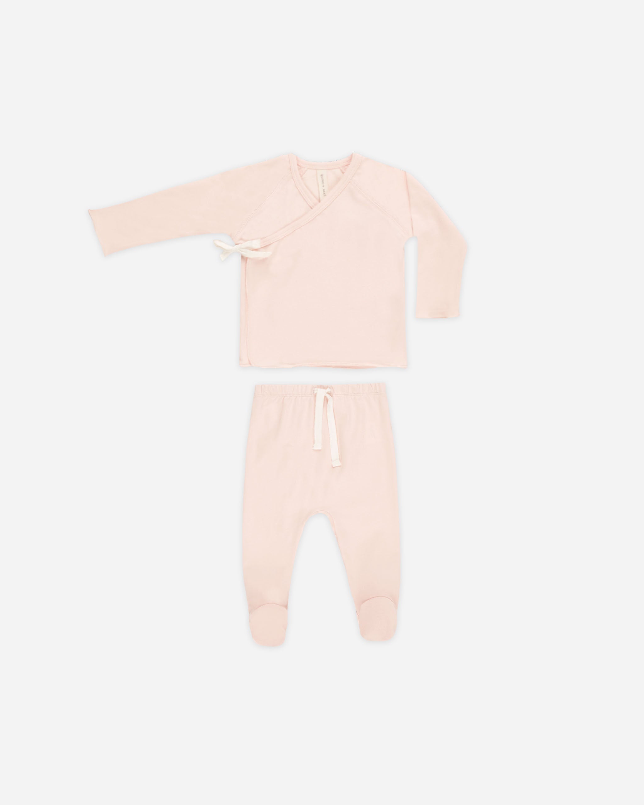 Wrap Top + Footed Pant Set || Petal - Rylee + Cru | Kids Clothes | Trendy Baby Clothes | Modern Infant Outfits |