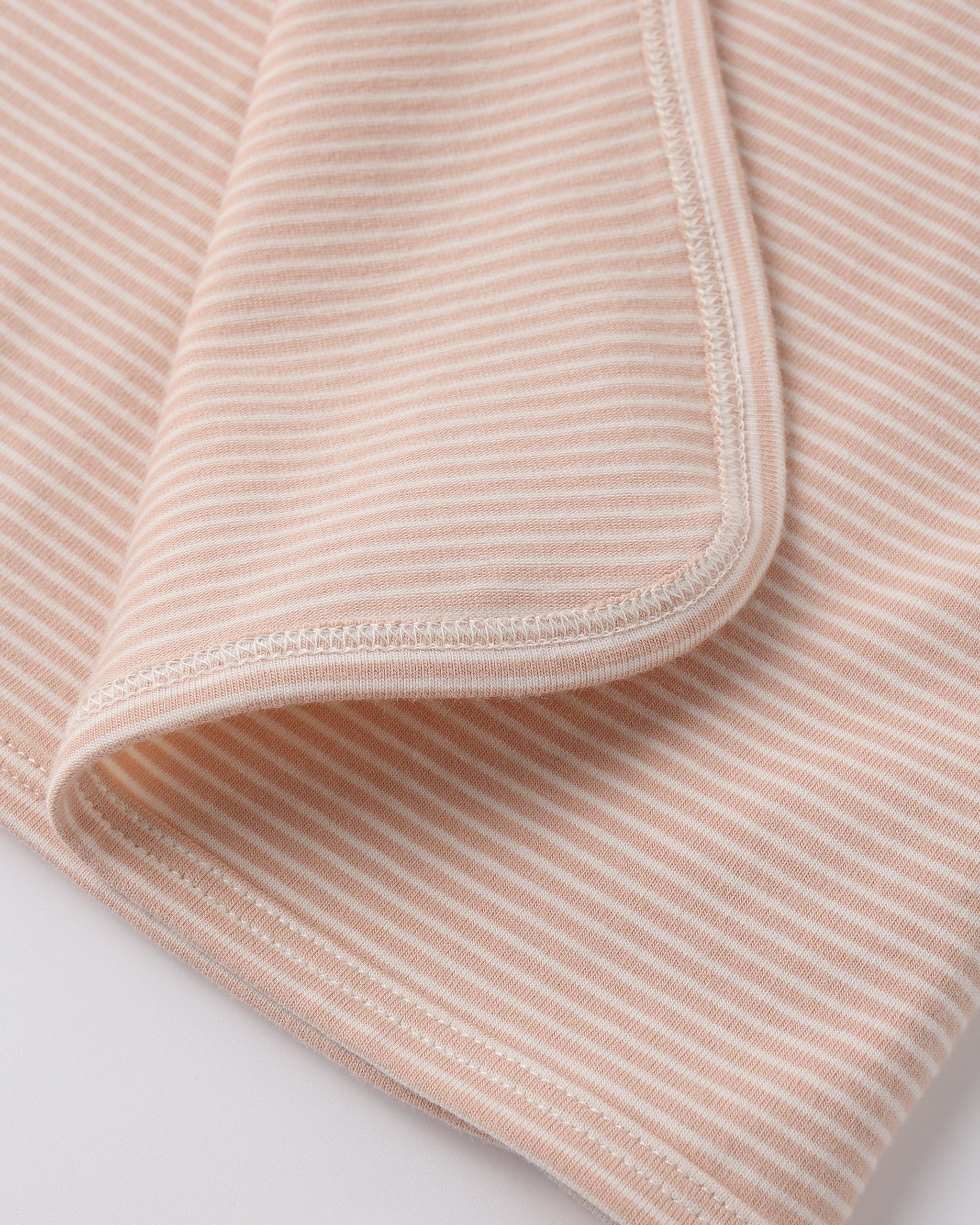 Wrap Top + Footed Pant Set Melon Micro Stripe - Rylee + Cru | Kids Clothes | Trendy Baby Clothes | Modern Infant Outfits |