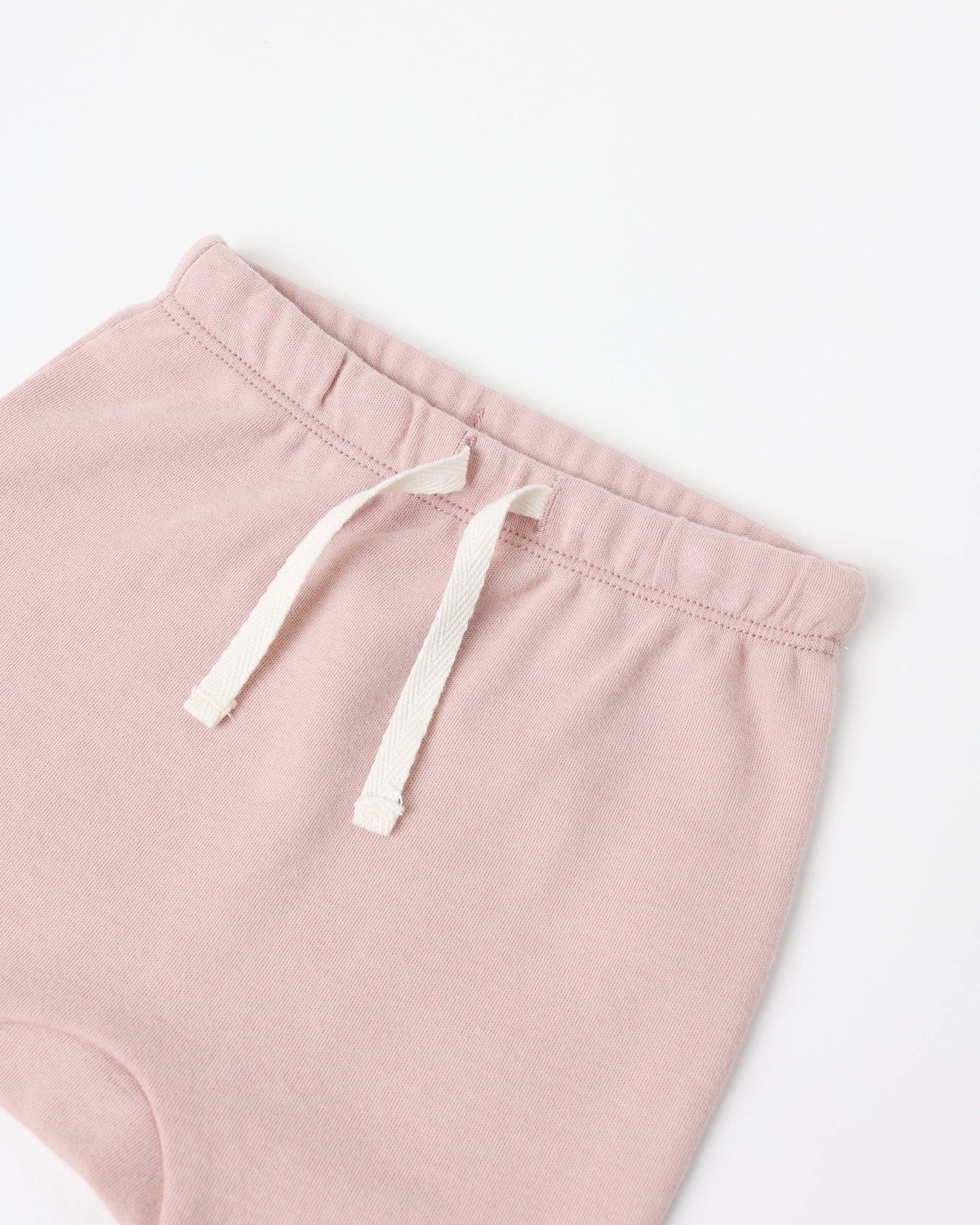 Ensemble haut cache-cœur et pantalon à pieds || Rose