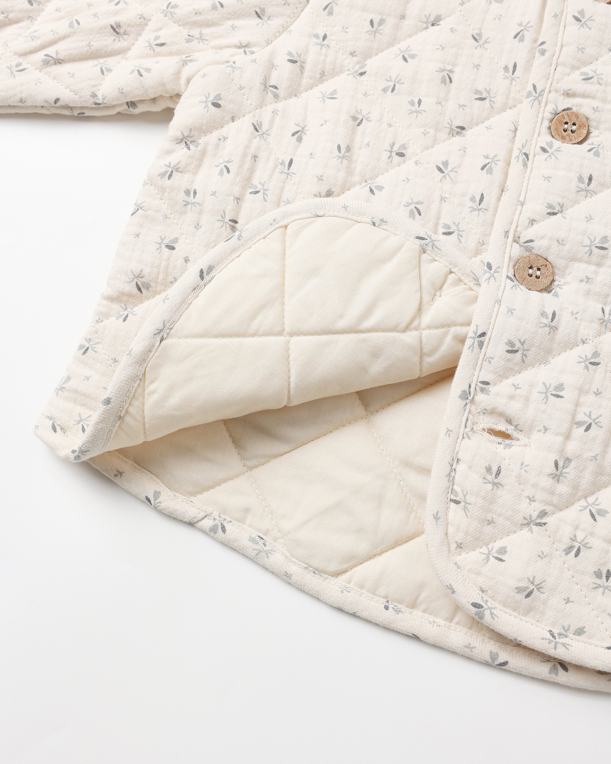 Quilted Jacket || Bluebell
