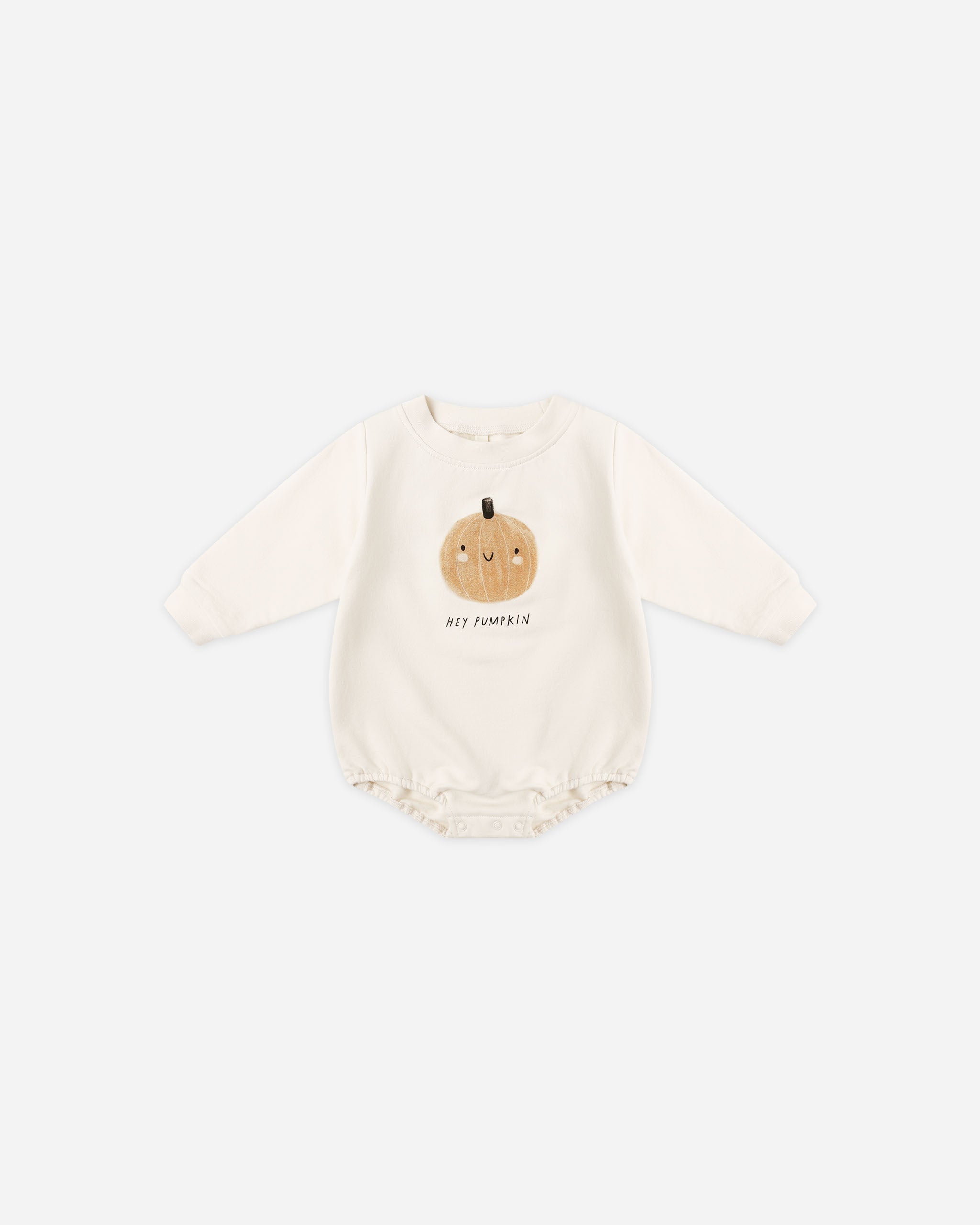 Crewneck Bubble Romper || Pumpkin - Rylee + Cru | Kids Clothes | Trendy Baby Clothes | Modern Infant Outfits |