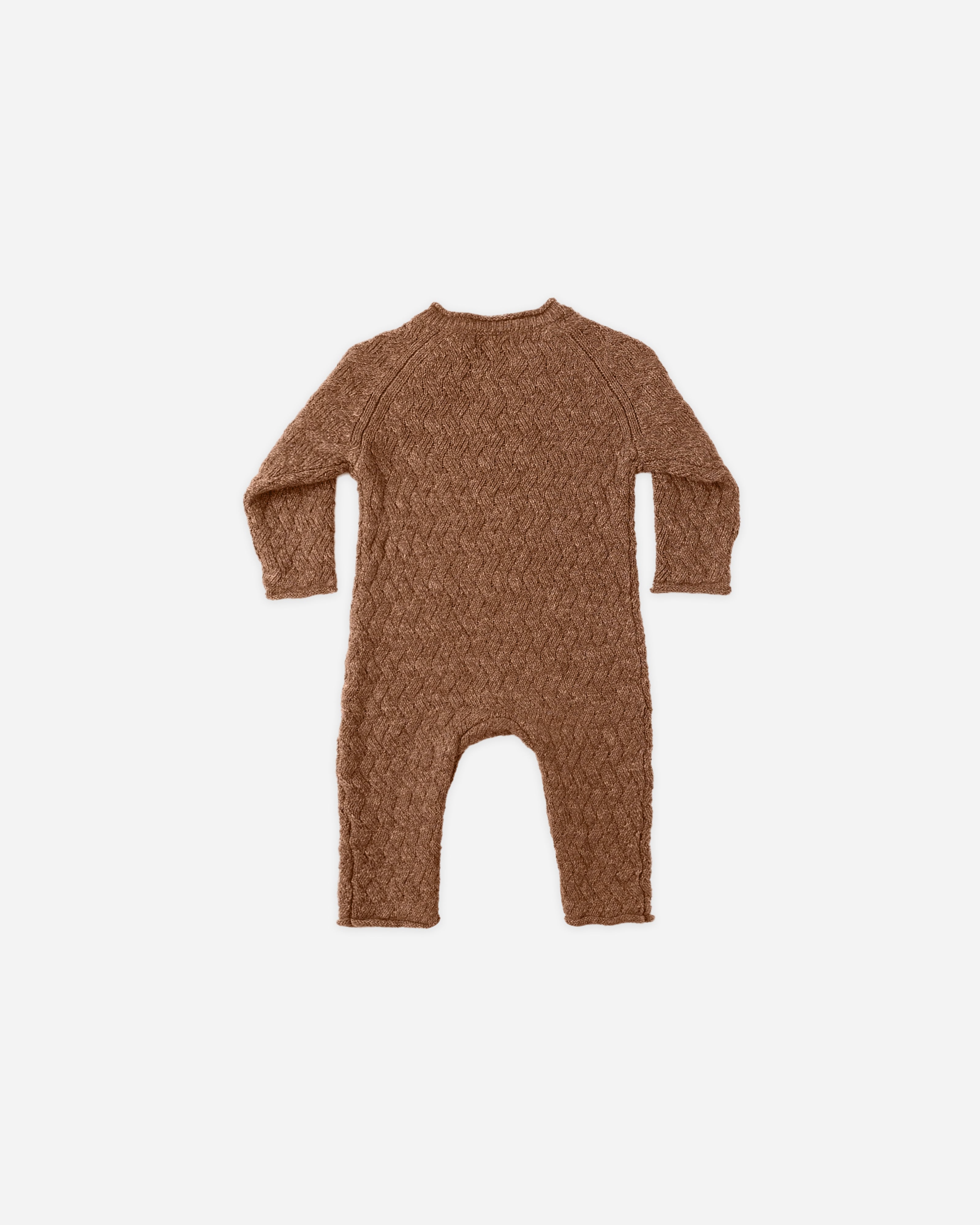 Combinaison douillette en tricot chiné || Cèdre