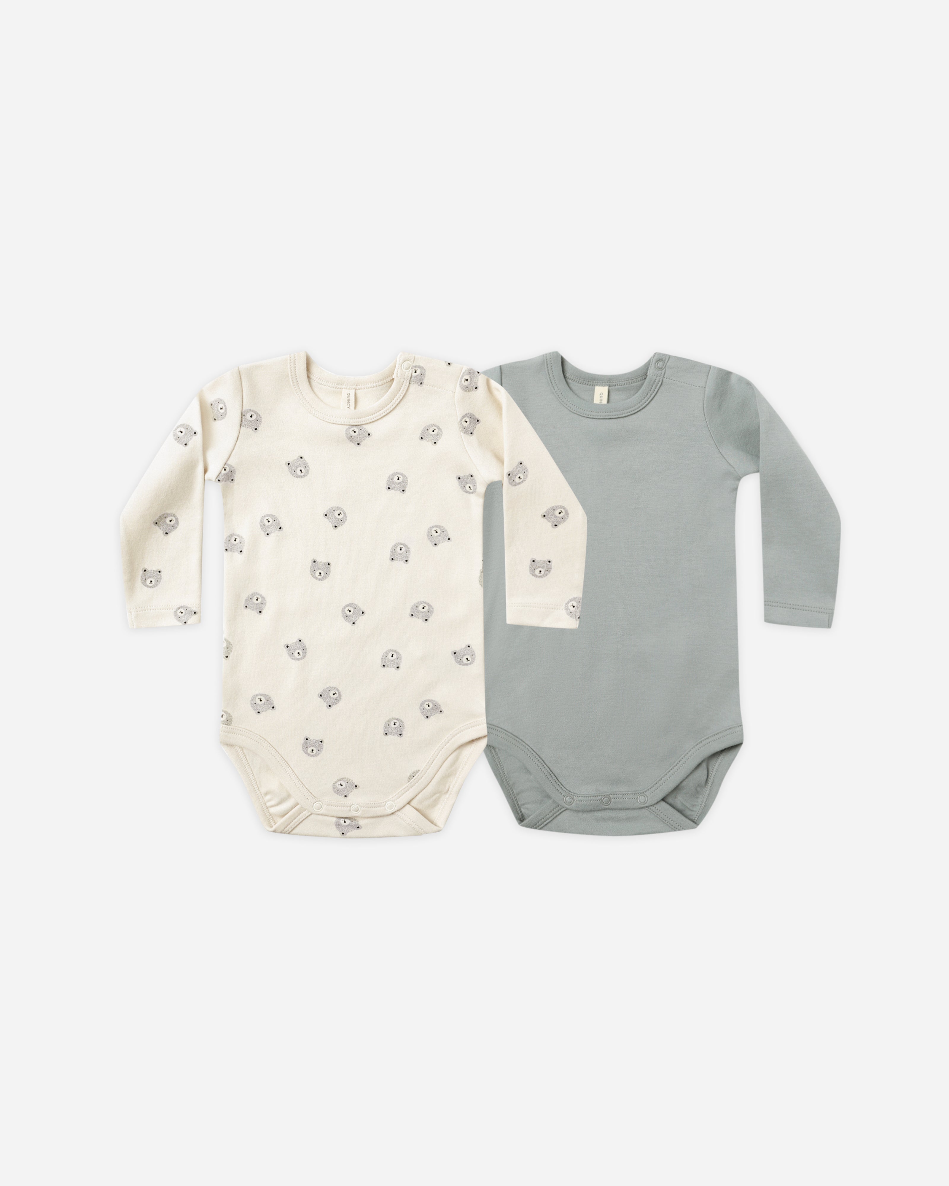 Body en jersey, lot de 2 || Ours, bleu acier