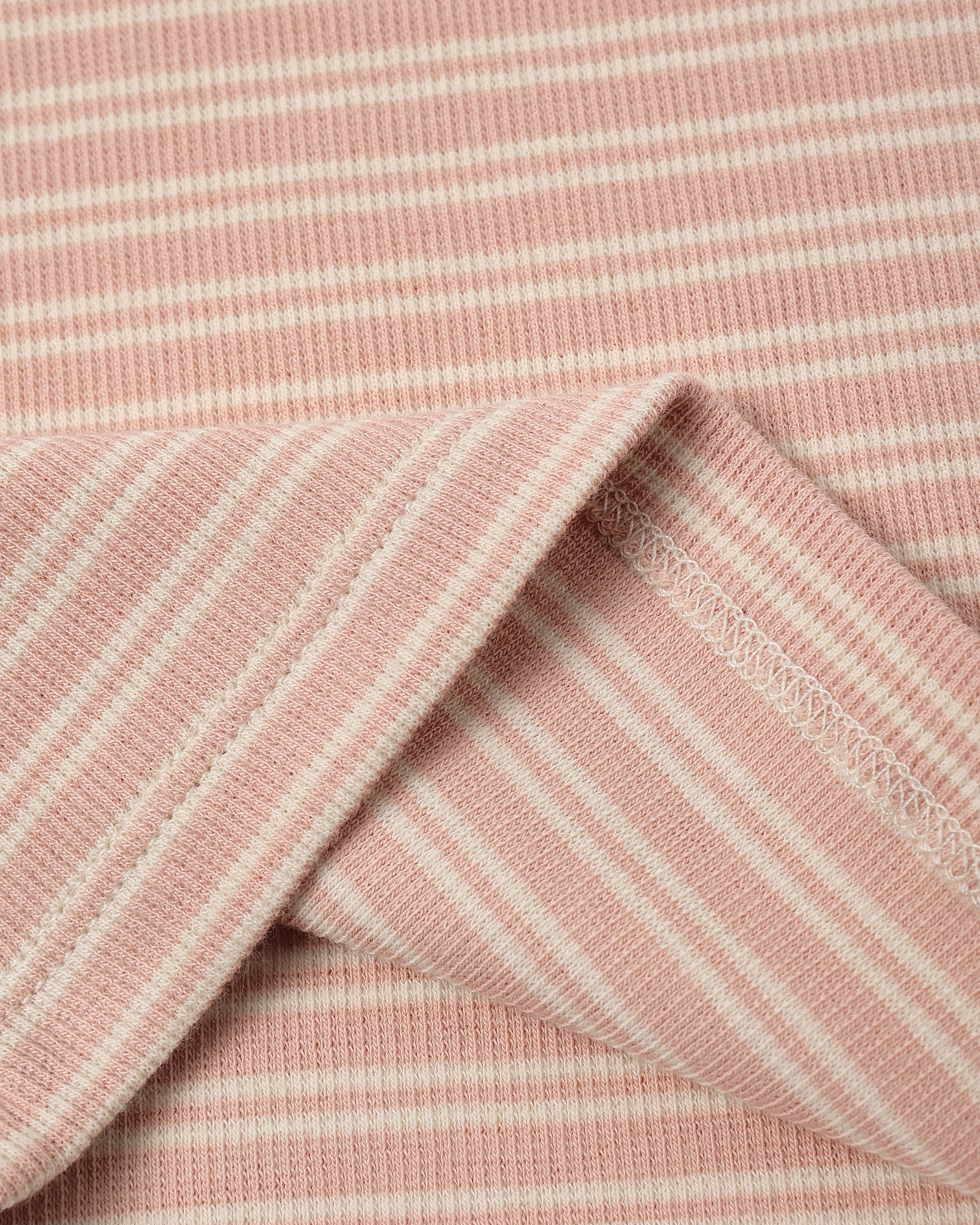 Ribbed Tee + Legging Set Dusty Rose Microstripe - Rylee + Cru | Kids Clothes | Trendy Baby Clothes | Modern Infant Outfits |