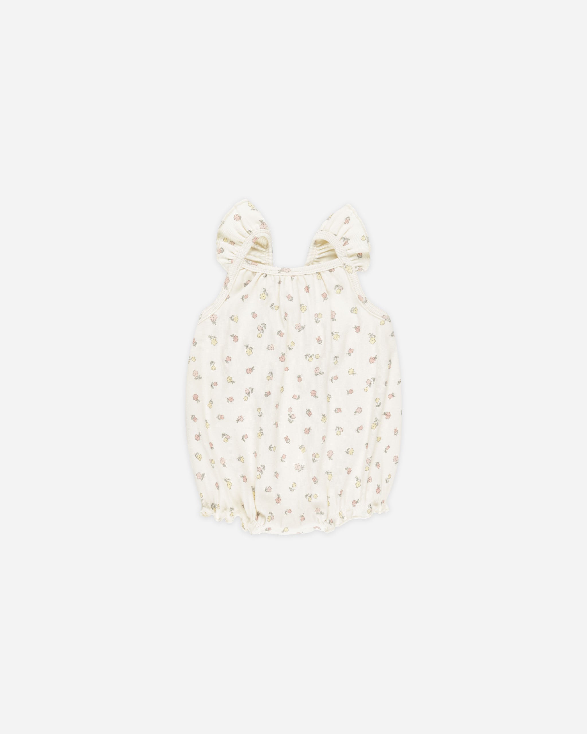 -Ribbed Ruffle Romper || Fleur-