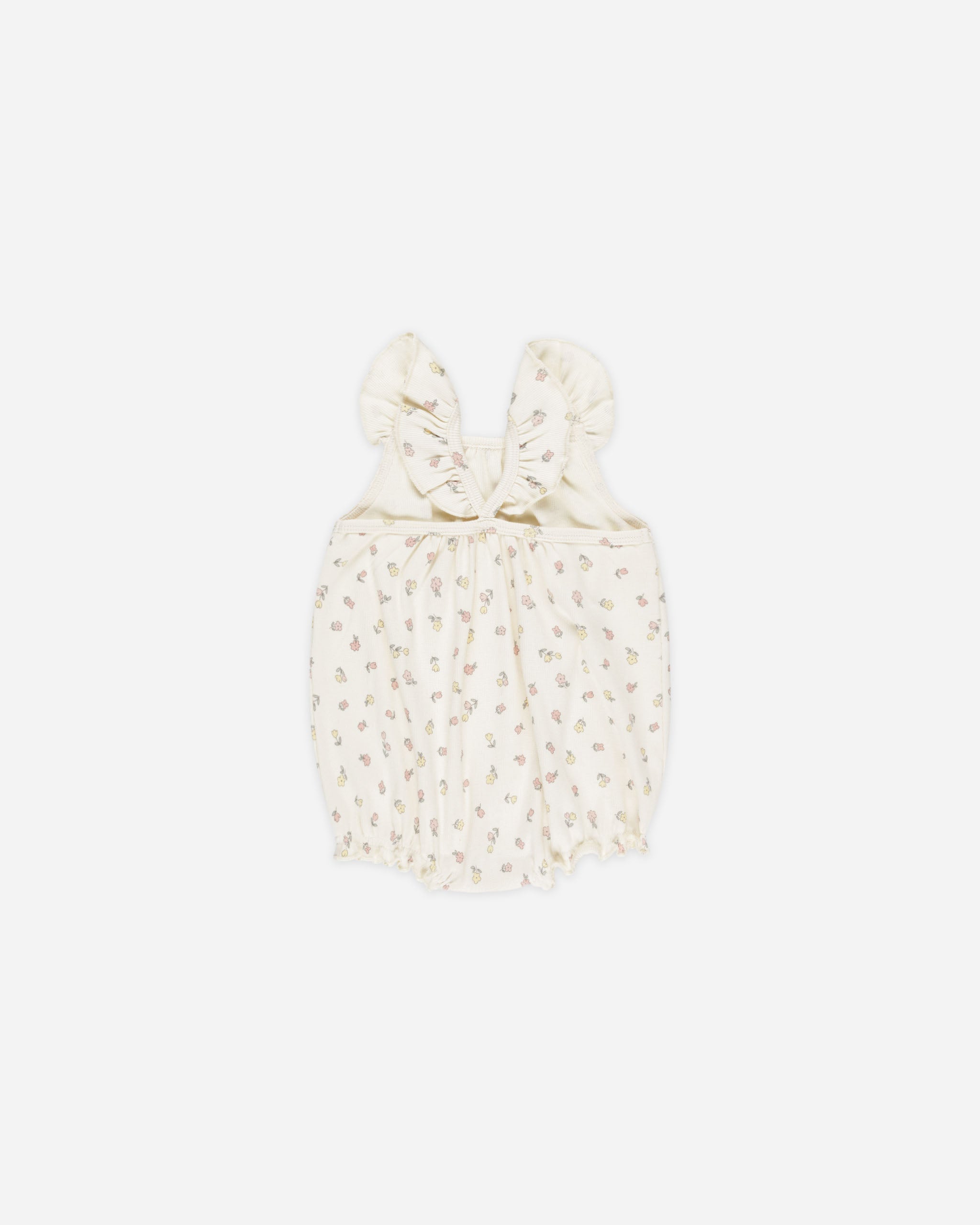 -Ribbed Ruffle Romper || Fleur-