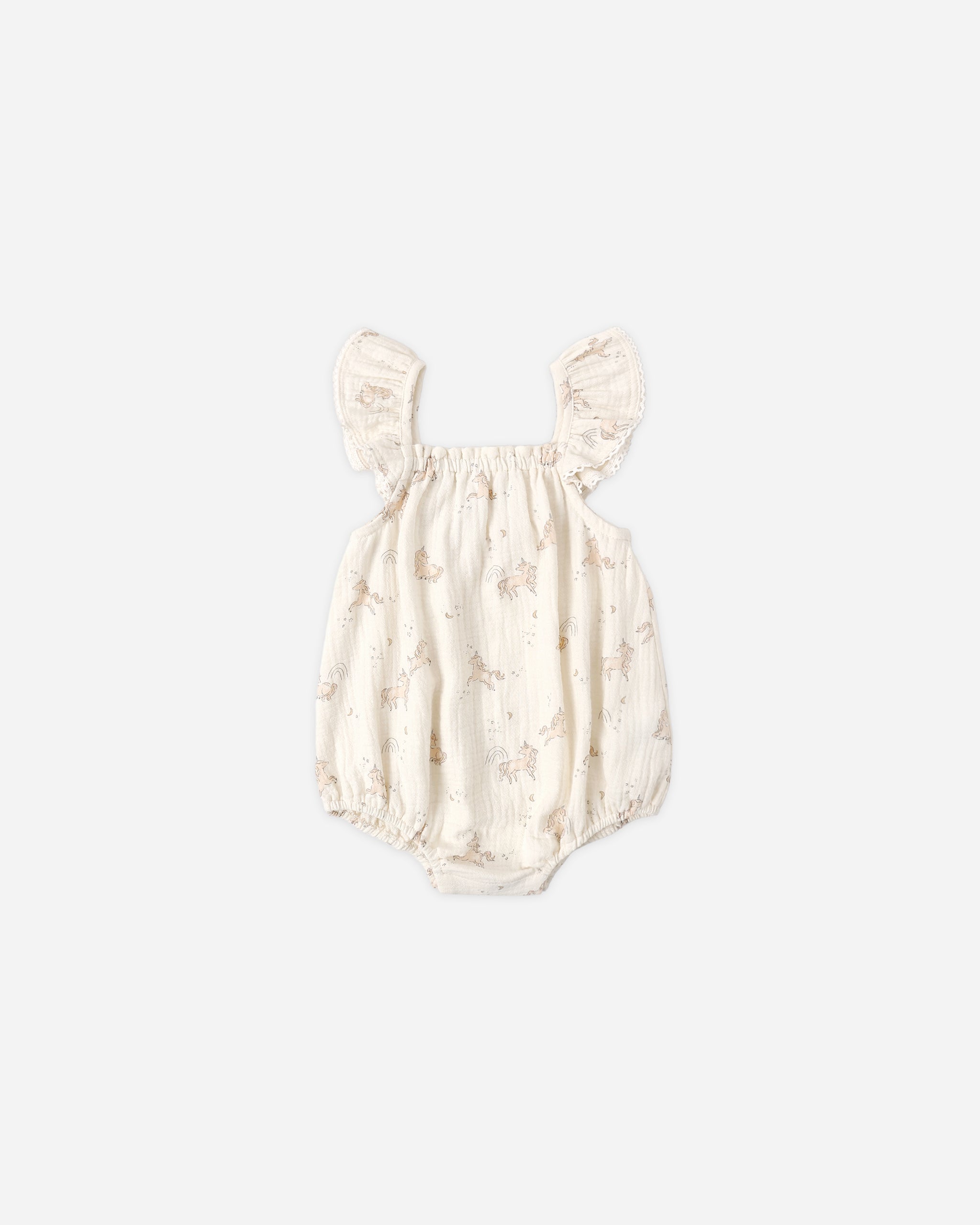 Bonnie Romper Unicorns - Rylee + Cru | Kids Clothes | Trendy Baby Clothes | Modern Infant Outfits |