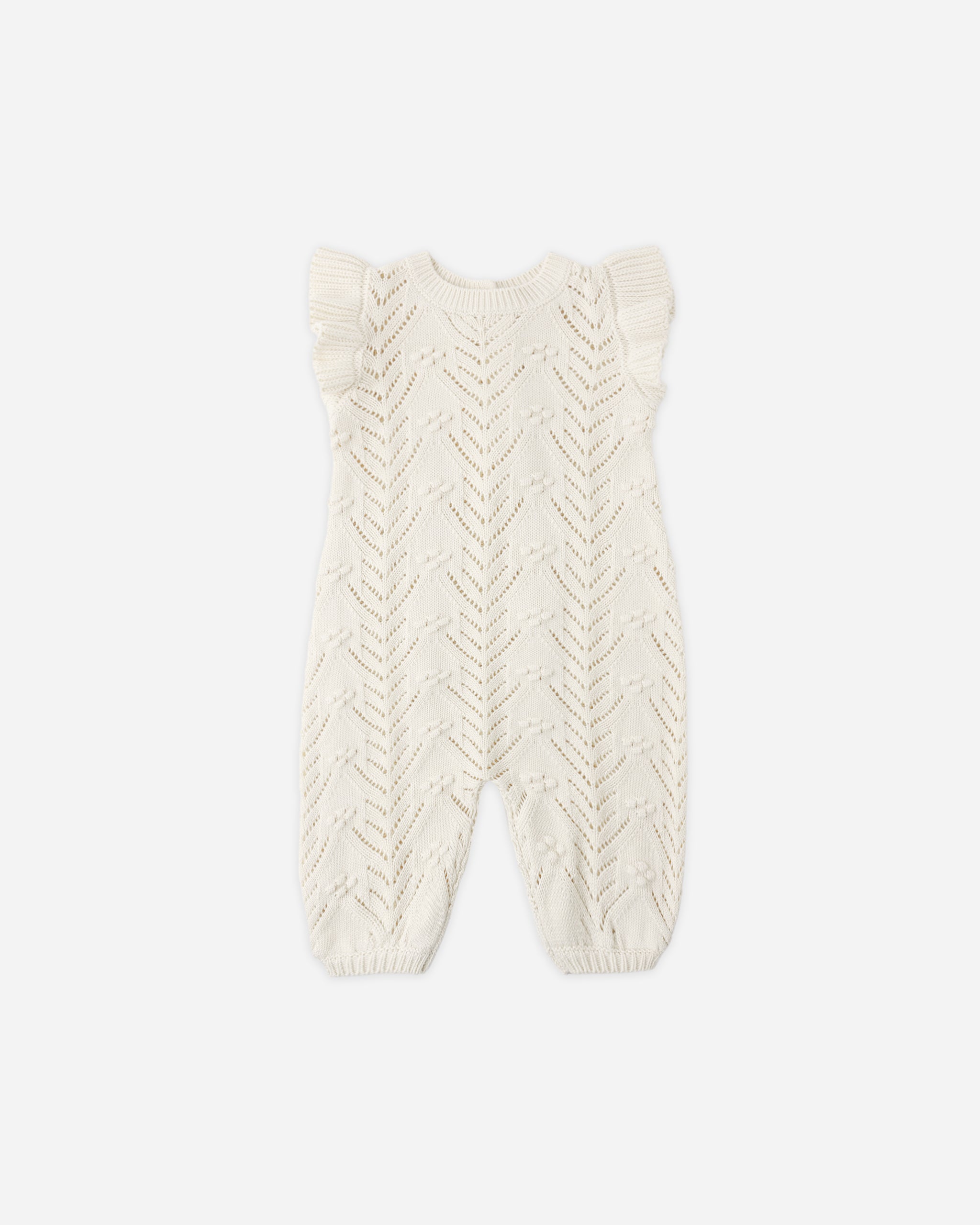 Mira Knit Romper Natural - Rylee + Cru | Kids Clothes | Trendy Baby Clothes | Modern Infant Outfits |