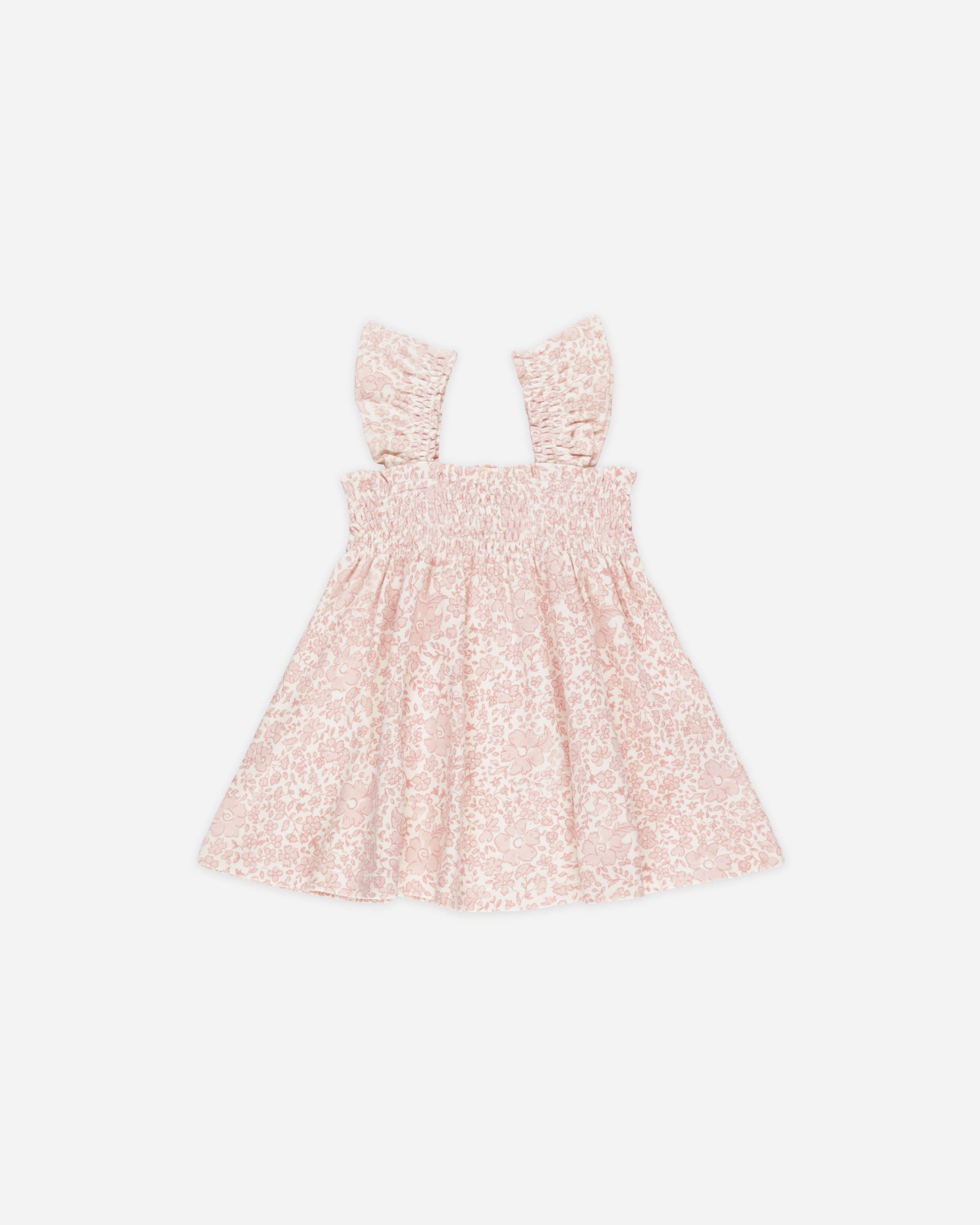 -Smocked Jersey Dress || Pink Blossom-