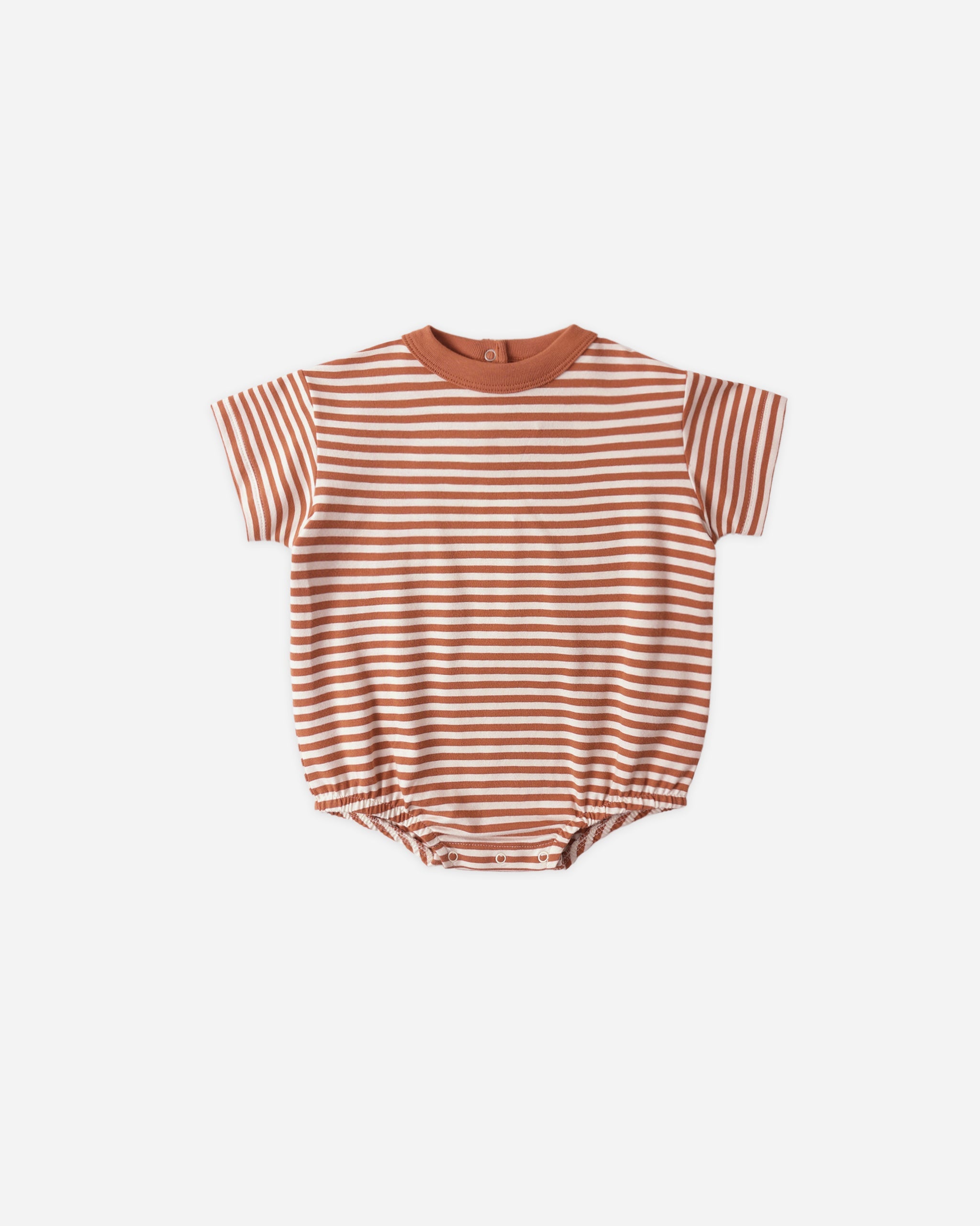 Relaxed Bubble Romper Poppy Stripe - Rylee + Cru | Kids Clothes | Trendy Baby Clothes | Modern Infant Outfits |