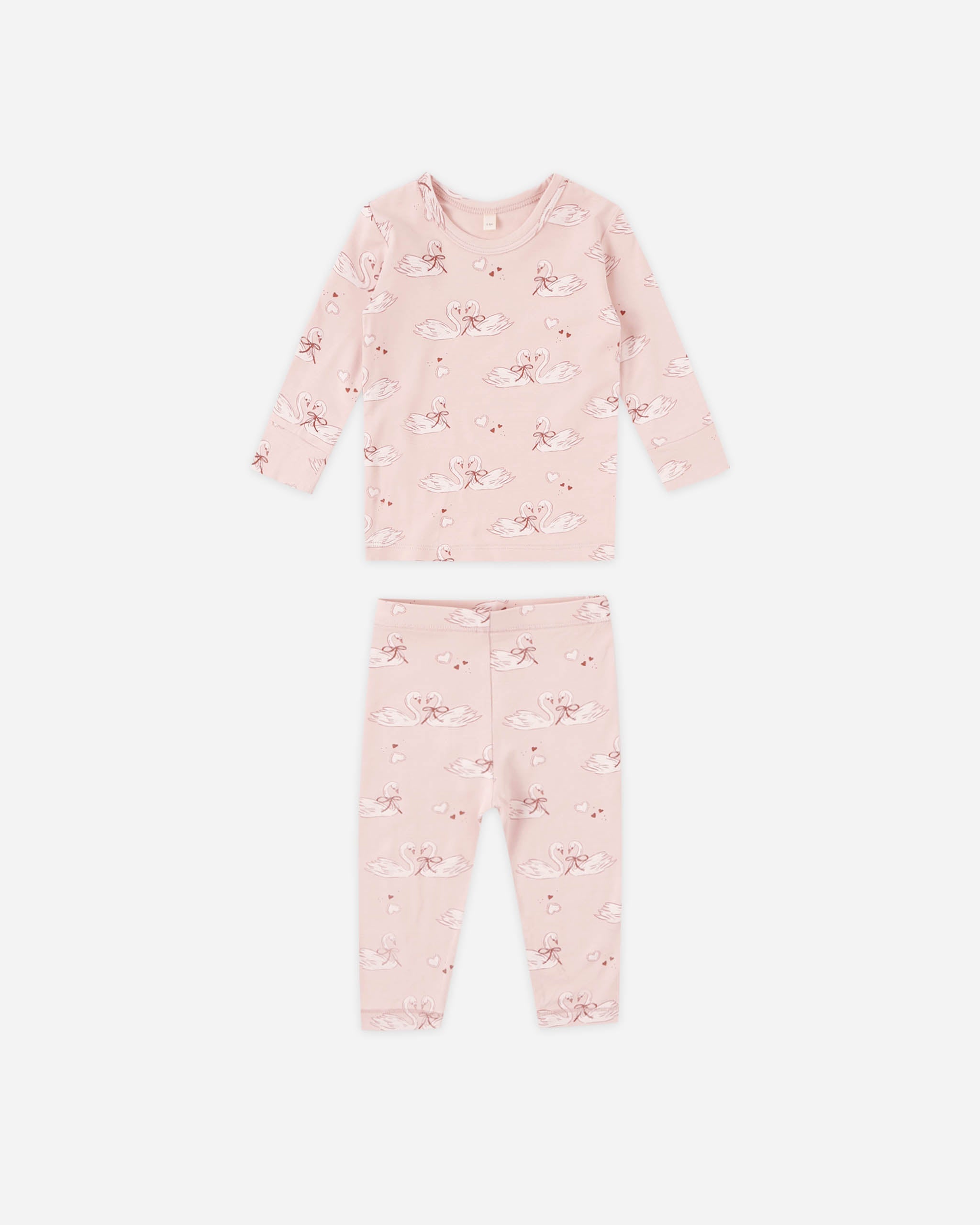 Bamboo Pajama Set Swans