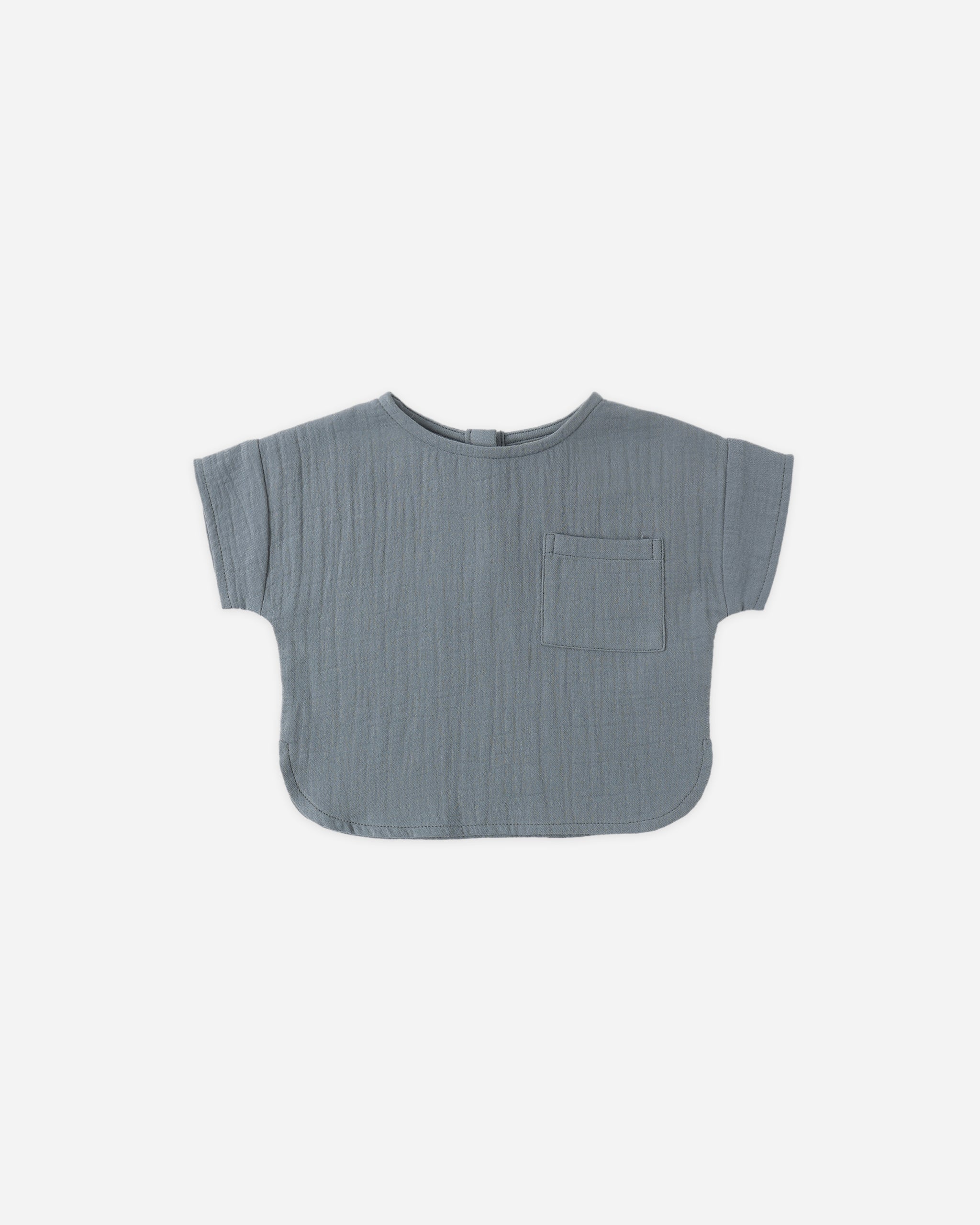 Woven Boxy Top Ocean - Rylee + Cru | Kids Clothes | Trendy Baby Clothes | Modern Infant Outfits |