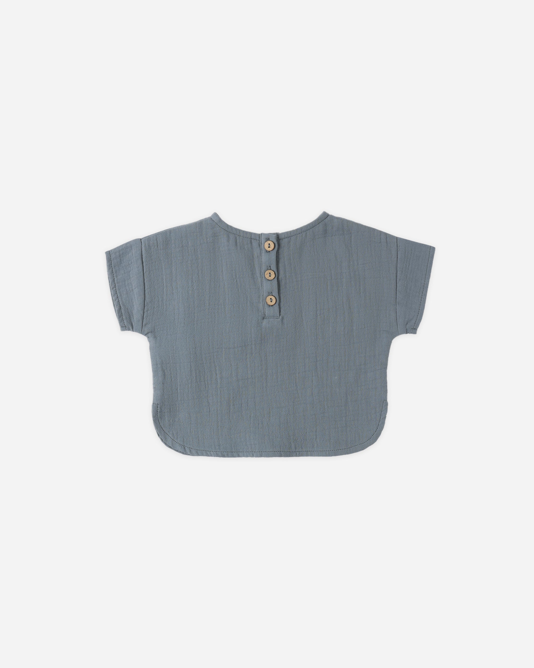 Woven Boxy Top Ocean - Rylee + Cru | Kids Clothes | Trendy Baby Clothes | Modern Infant Outfits |