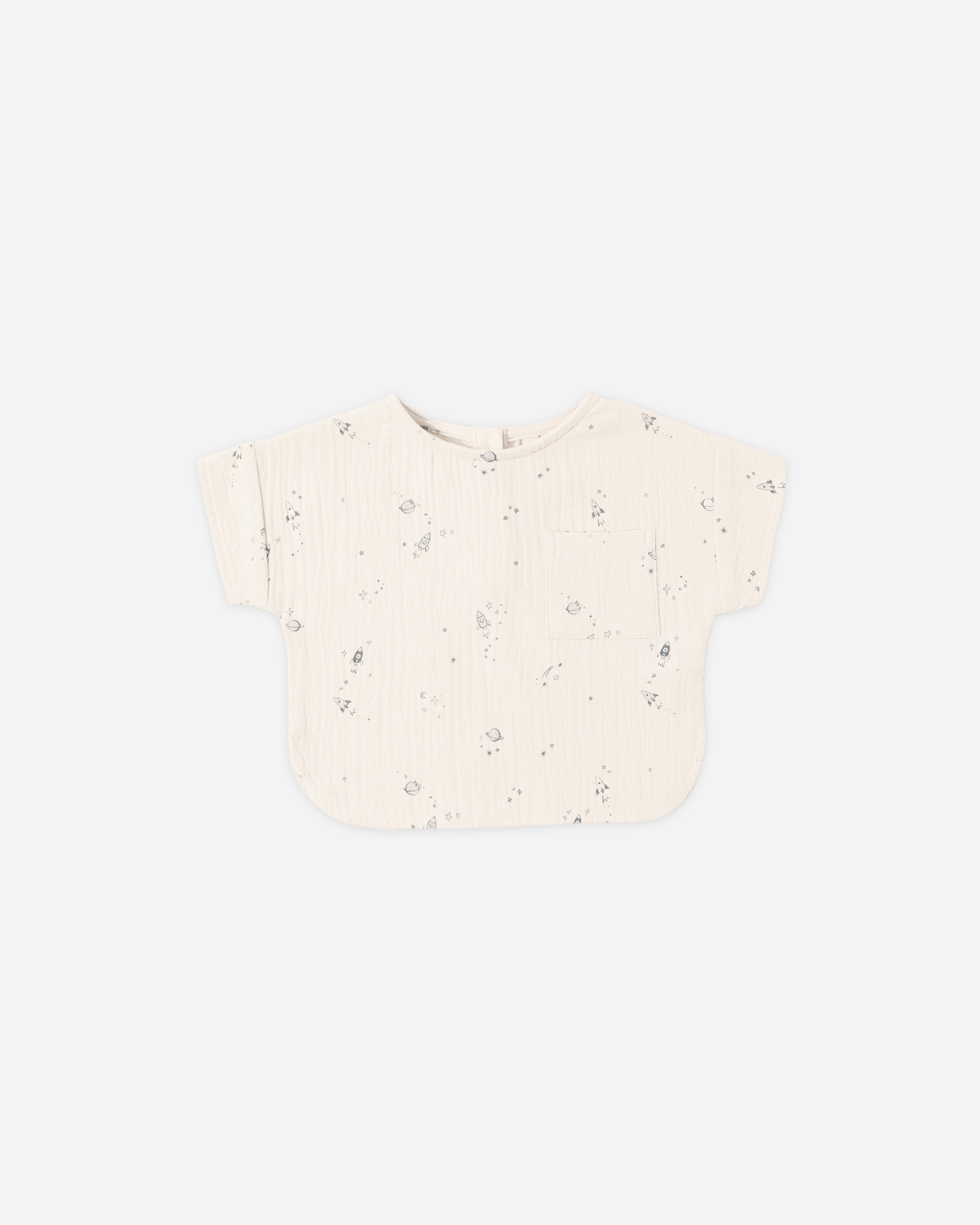 Woven Boxy Top Space - Rylee + Cru | Kids Clothes | Trendy Baby Clothes | Modern Infant Outfits |