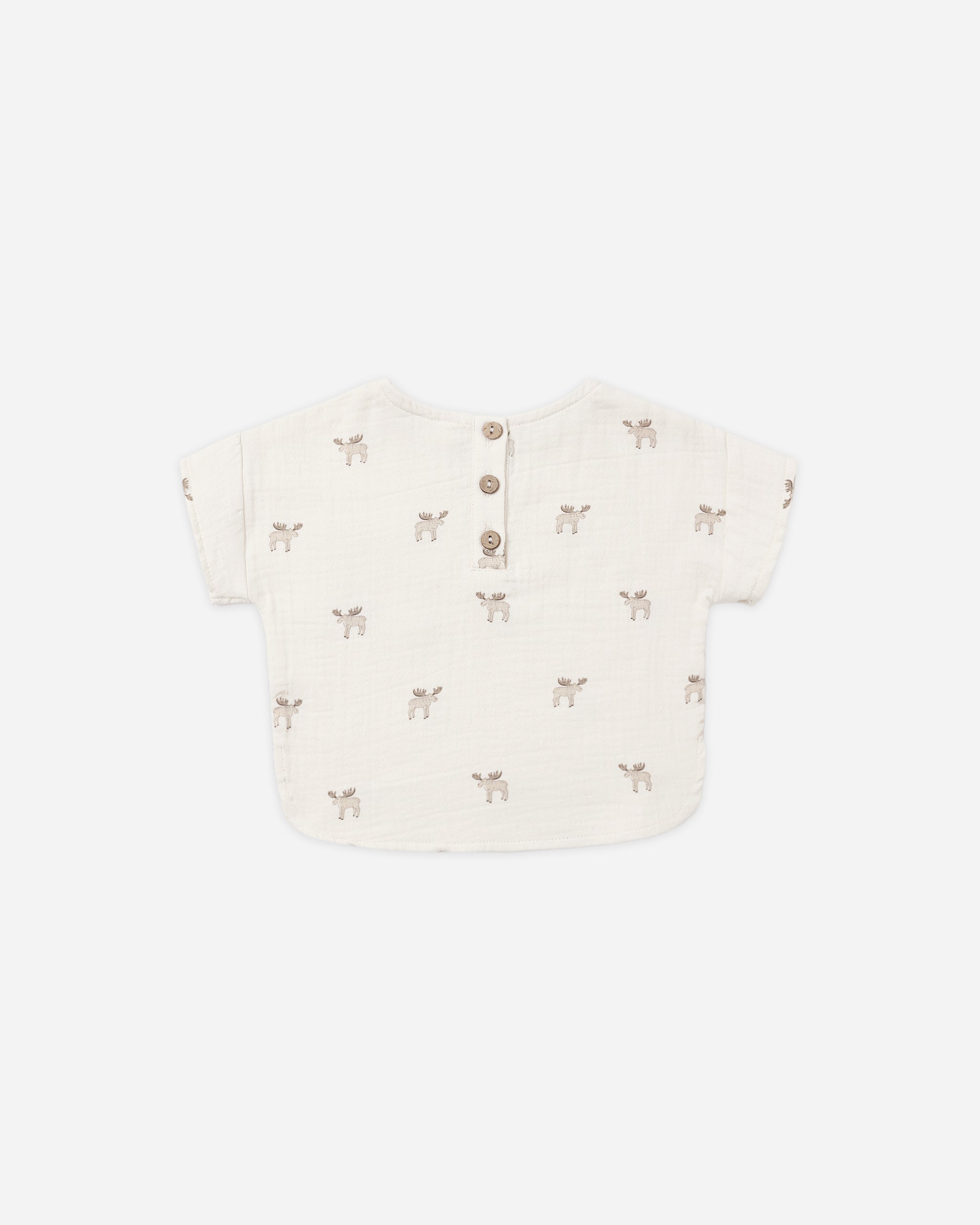 Woven Boxy Top Moose - Rylee + Cru | Kids Clothes | Trendy Baby Clothes | Modern Infant Outfits |
