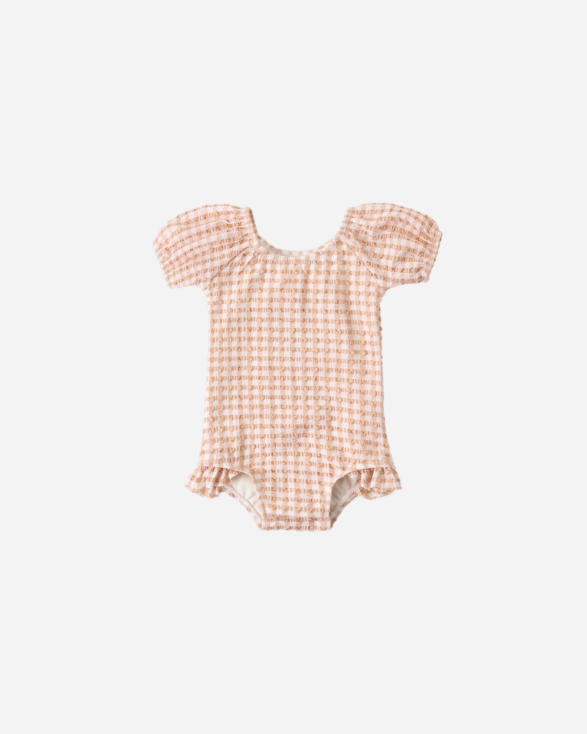 Catalina One-Piece Melon Check - Rylee + Cru | Kids Clothes | Trendy Baby Clothes | Modern Infant Outfits |