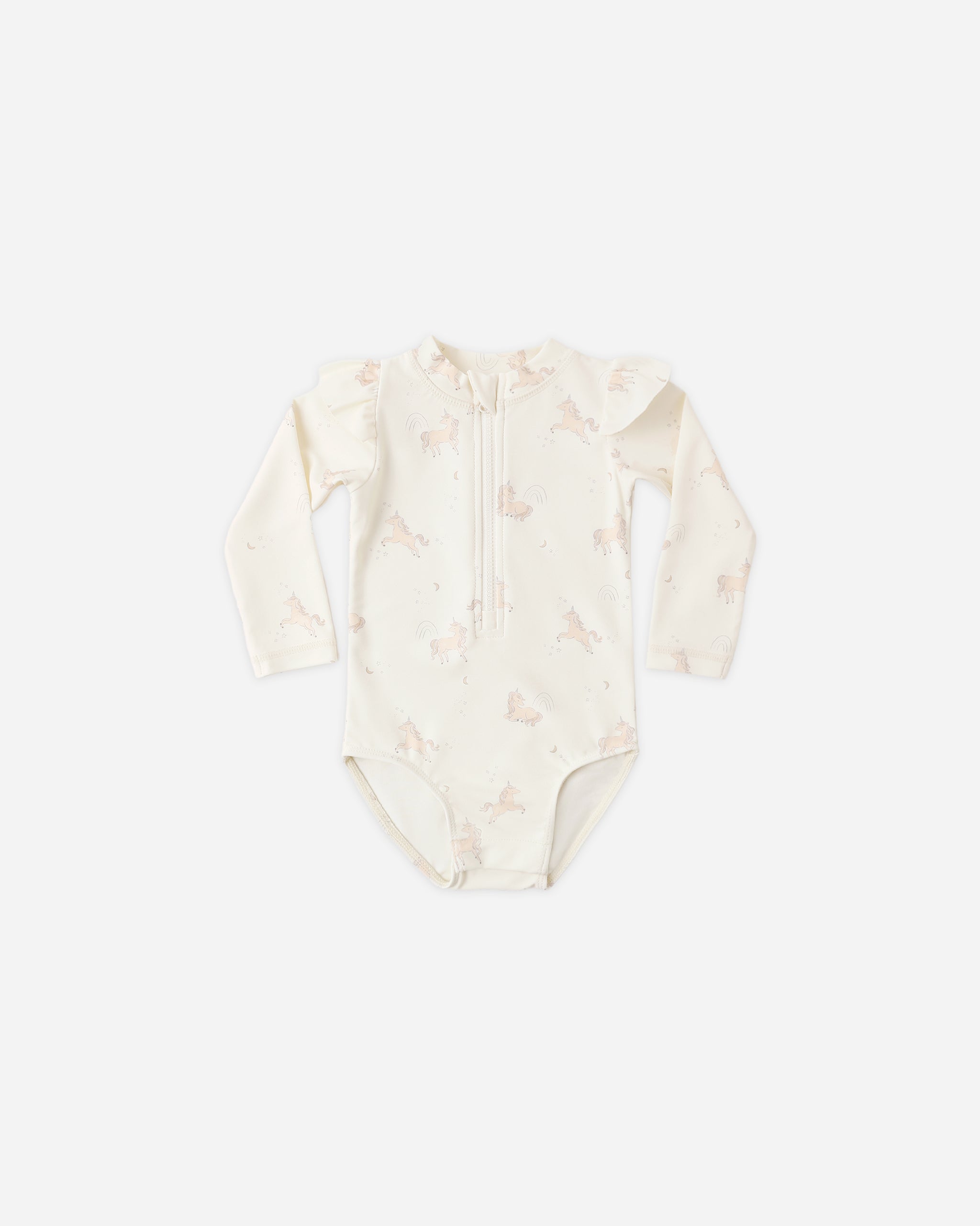 Byron Rashguard One-Piece Unicorns - Rylee + Cru | Kids Clothes | Trendy Baby Clothes | Modern Infant Outfits |