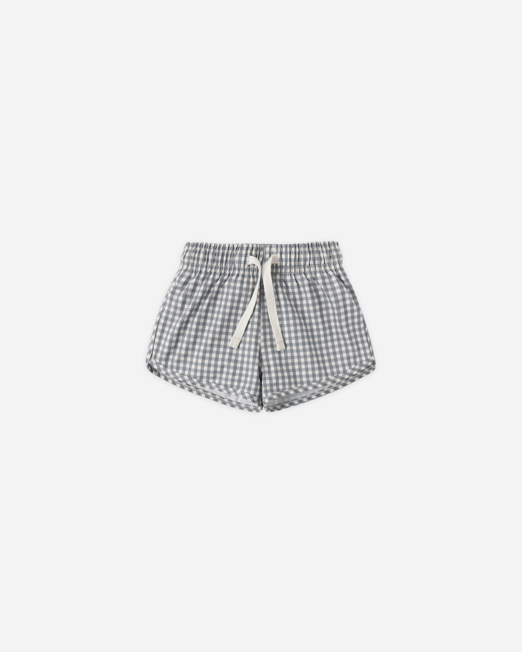 Boys Swim Short Ocean Gingham - Rylee + Cru | Kids Clothes | Trendy Baby Clothes | Modern Infant Outfits |